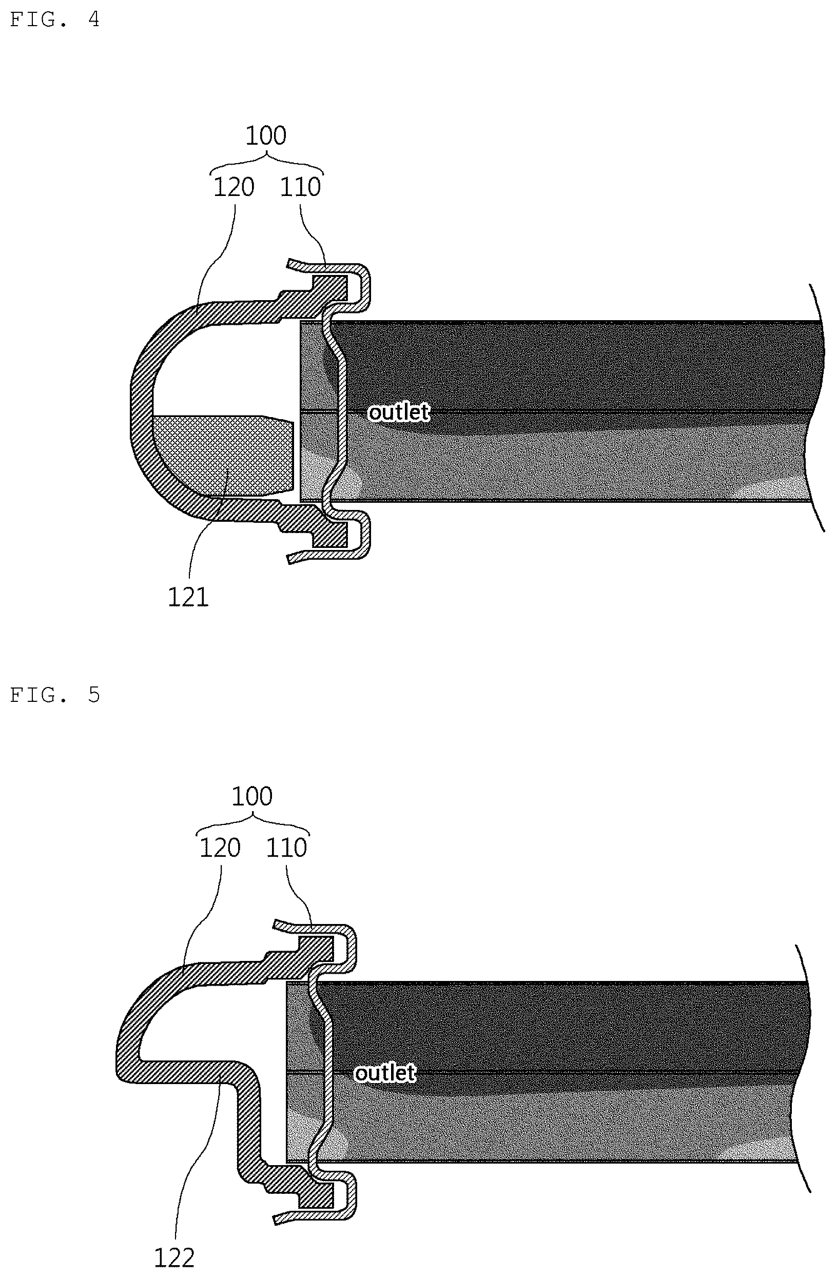 Patent US12305939 Figure 4 – Heat exchanger having flow distribution tank structure for thermal stress dispersion