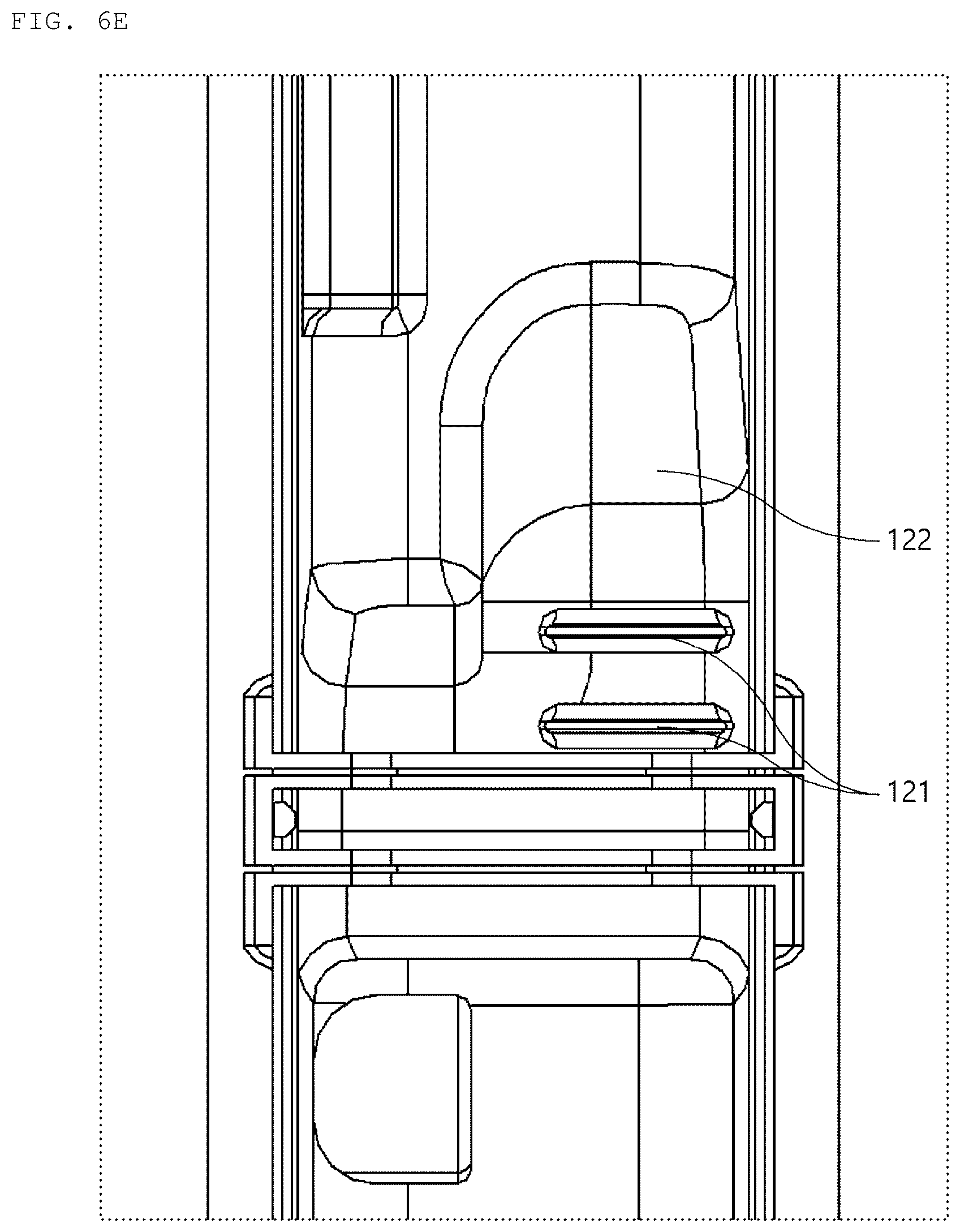 Patent US12305939 Figure 9 – Heat exchanger having flow distribution tank structure for thermal stress dispersion