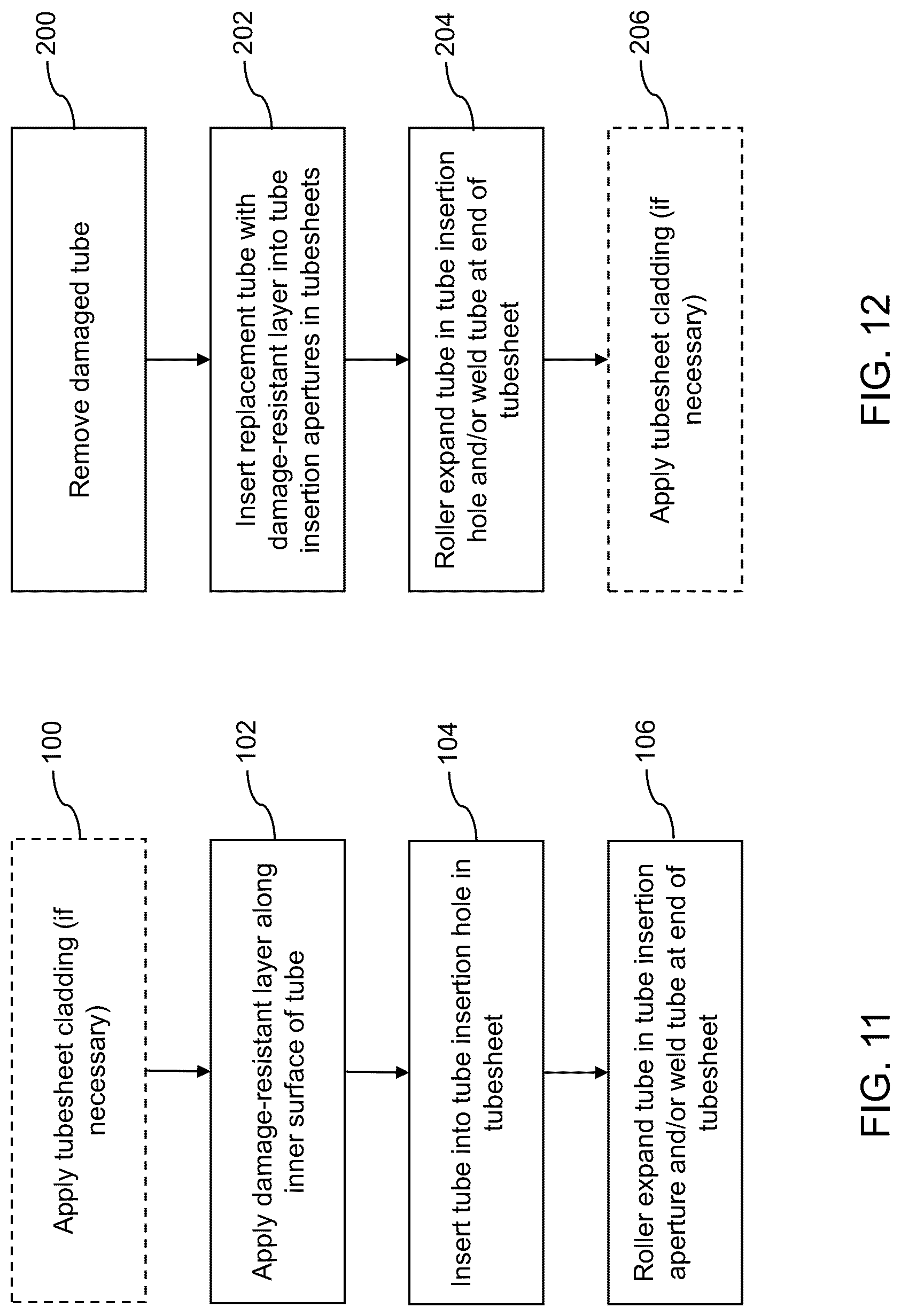 Patent US12305940 Figure 10 – Tube and tubesheet assembly with damage resistance and method for protecting tube and tubesheet assemblies from damage