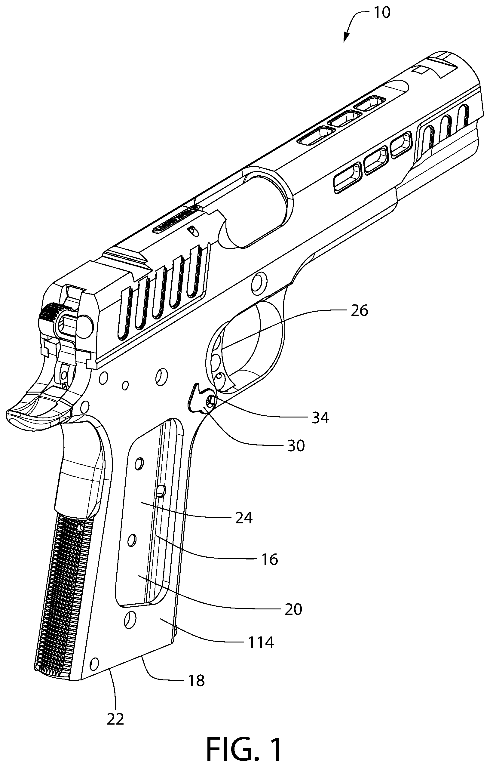 Patent US12305942 Figure 1 – Magazine disconnect safety