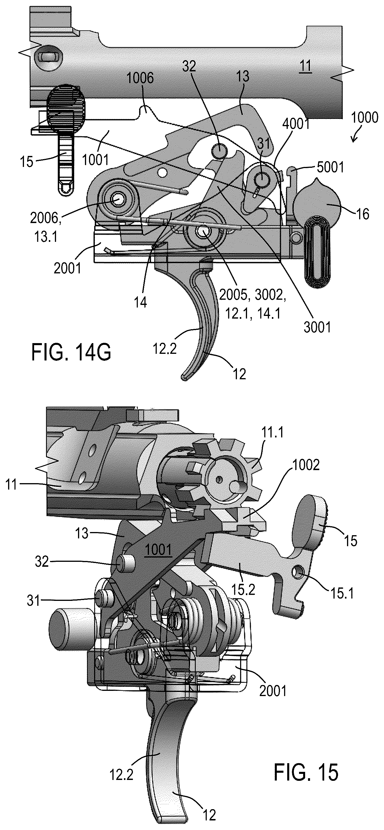 Patent US12305943 Figure 17 – Firearm operating mechanisms and bolt release