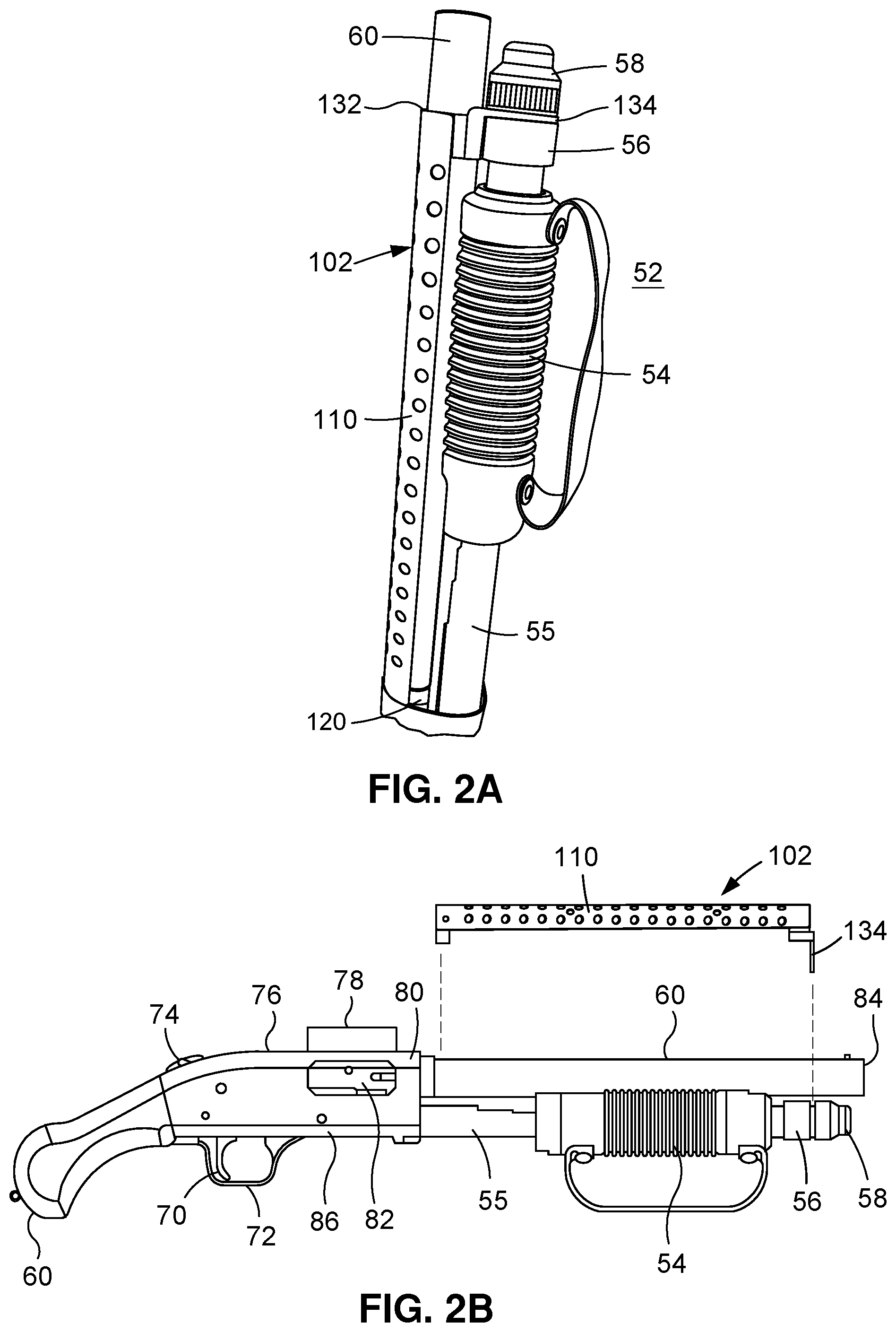 Patent US12305945 Figure 2 – Heat shield and firearm including the same