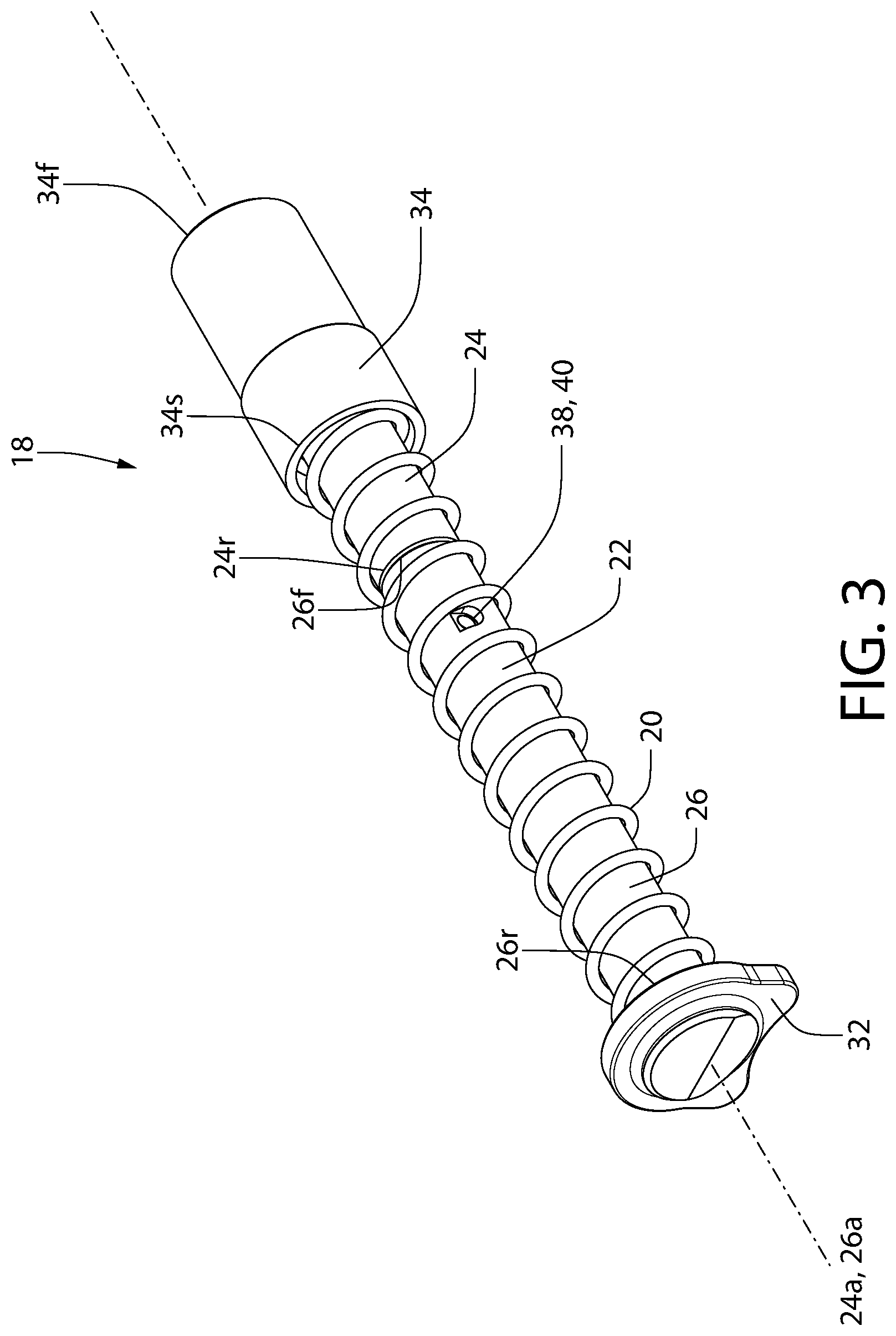 Patent US12305946 Figure 3 – Tool-less takedown rod for pistol