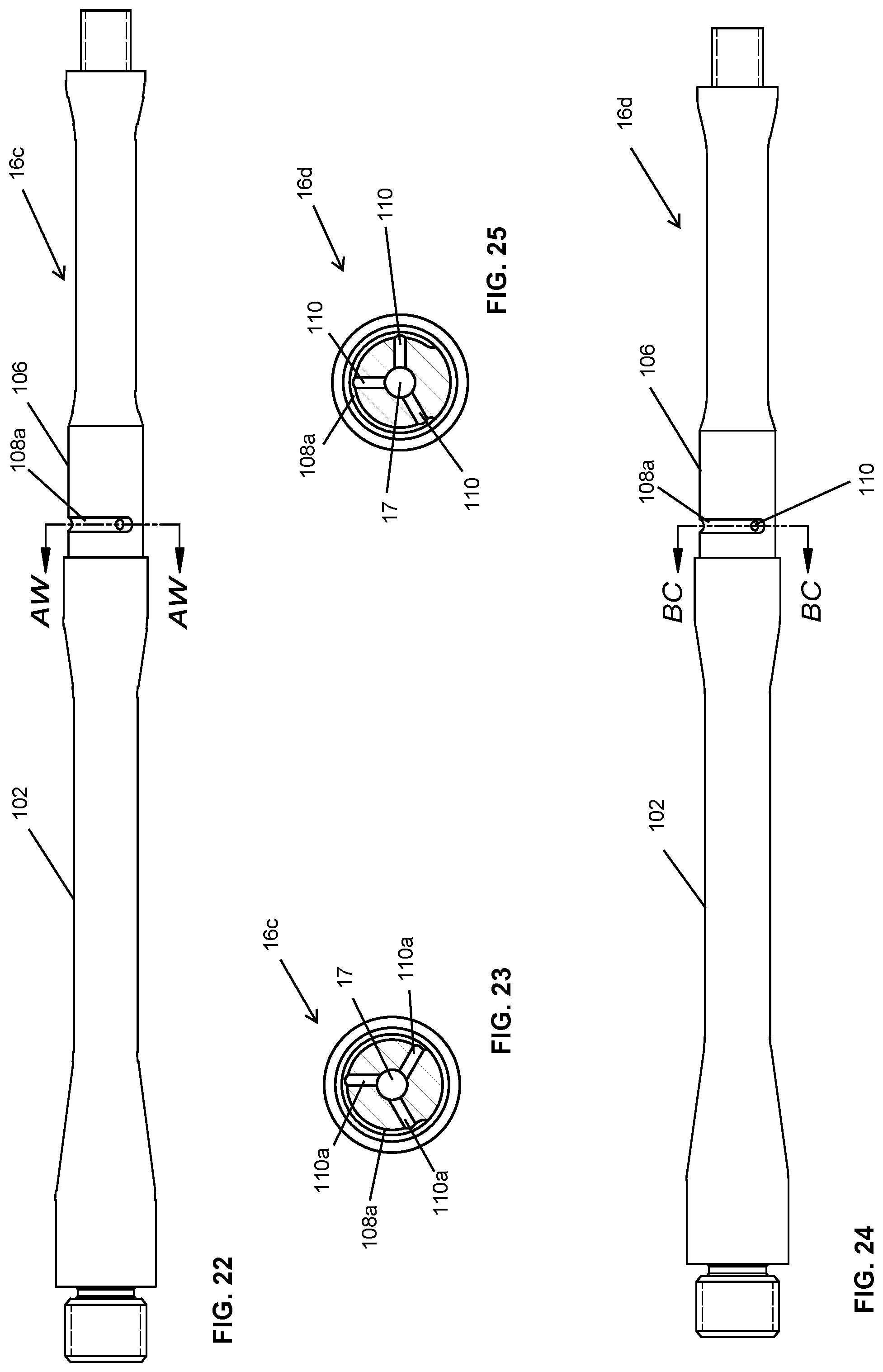 Patent US12305949 Figure 8 – Firearm assemblies with multiple gas ports