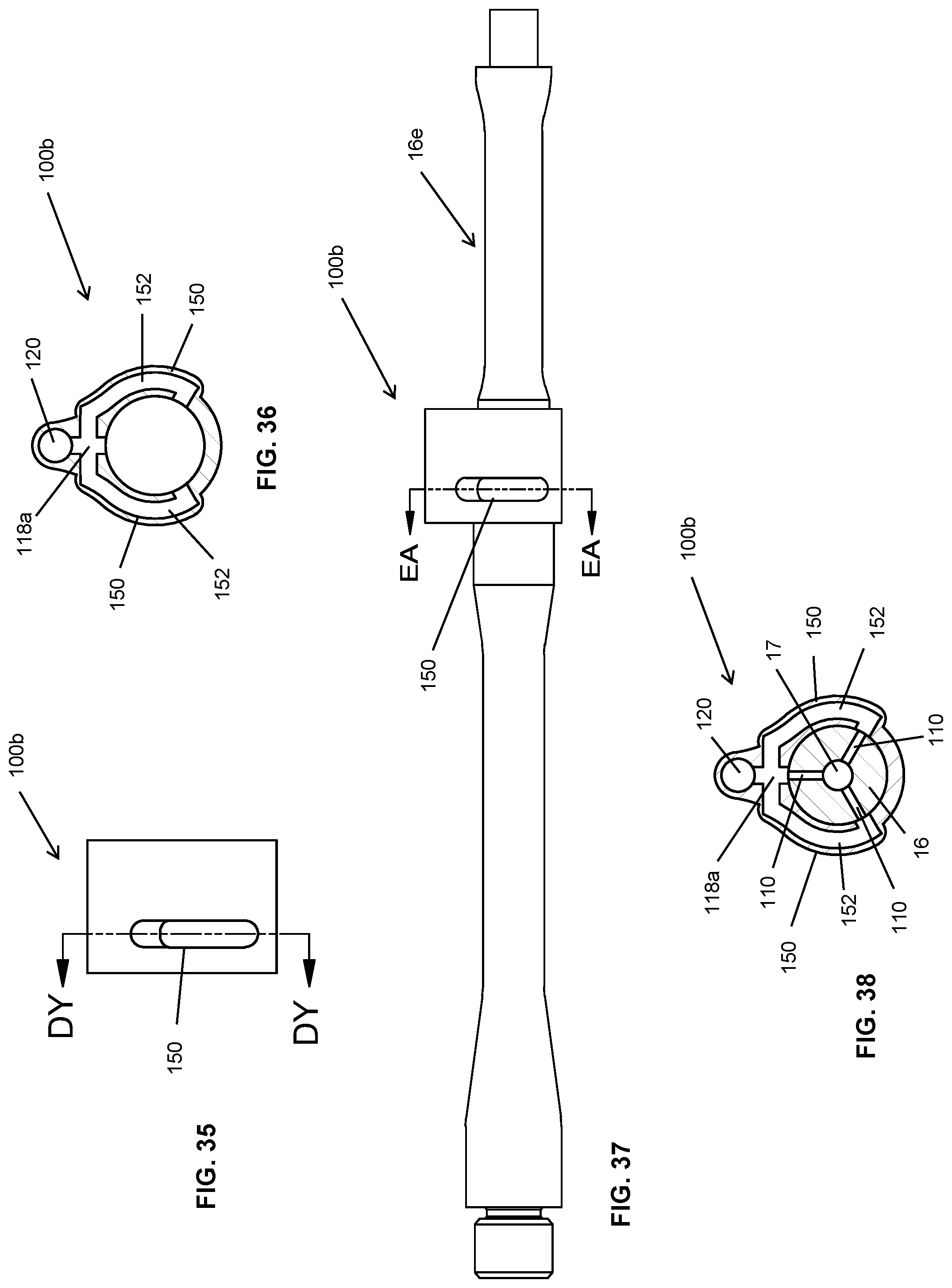 Patent US12305949 Figure 11 – Firearm assemblies with multiple gas ports
