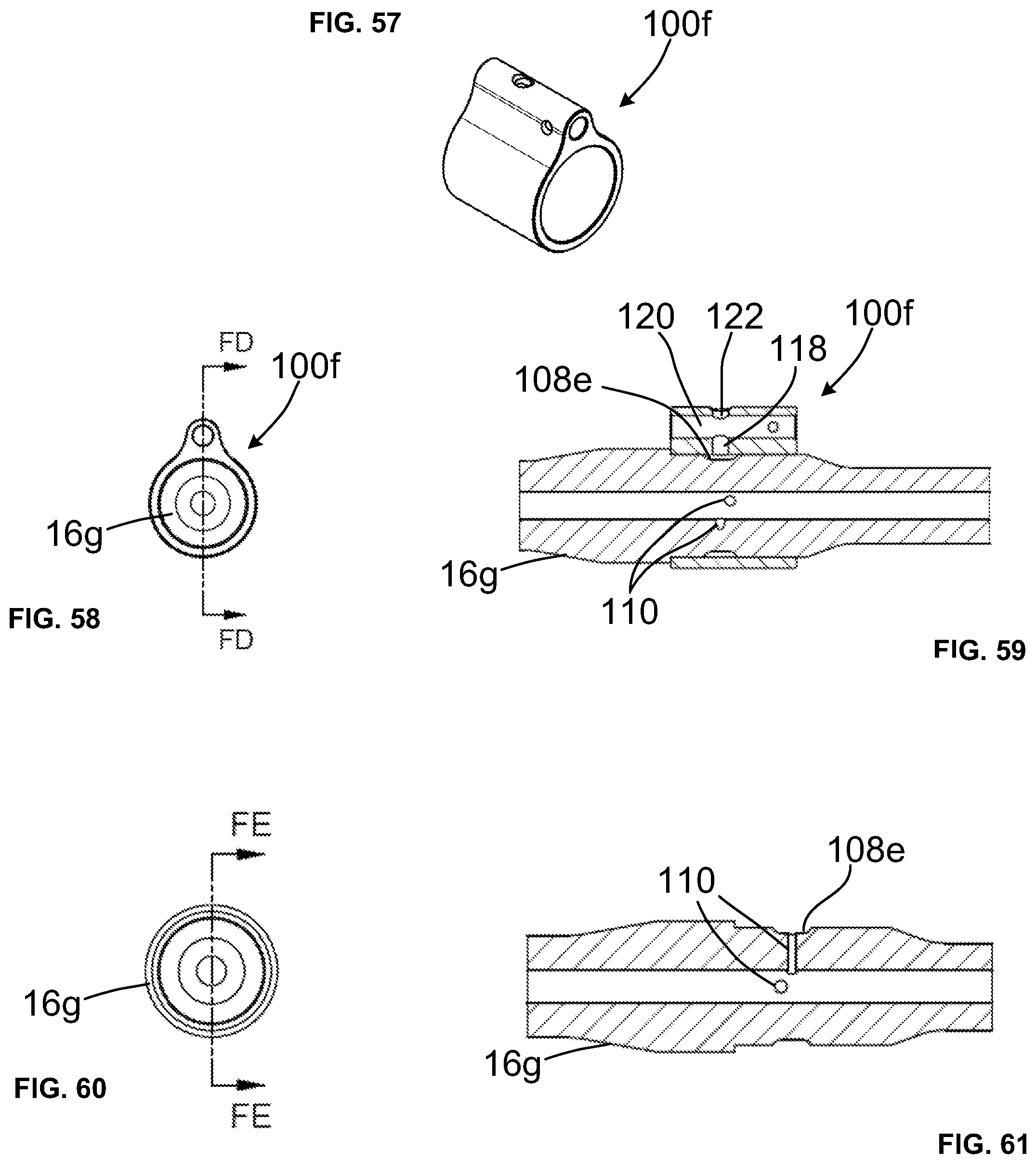 Patent US12305949 Figure 17 – Firearm assemblies with multiple gas ports