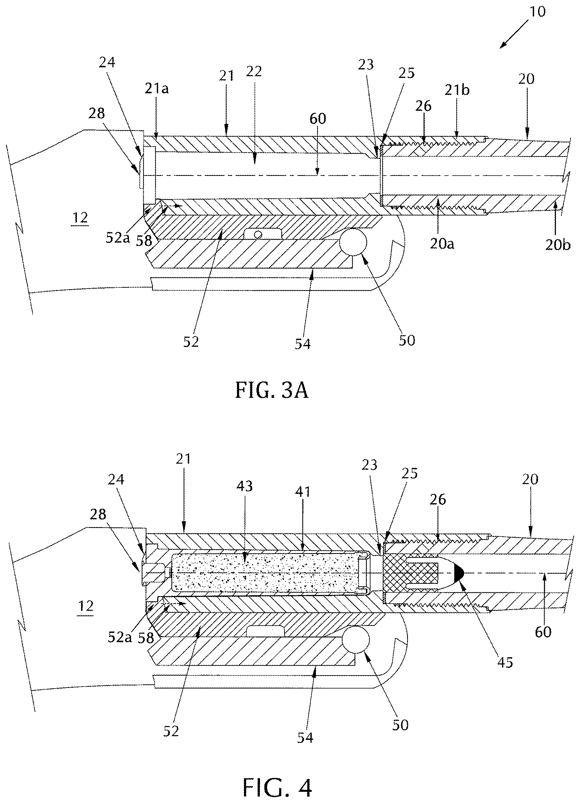 Patent US12305950 Figure 3 – Rifles and muzzle loading rifles receiving propellant charge with an extended primer cap in a bolt action configuration, and method of loading