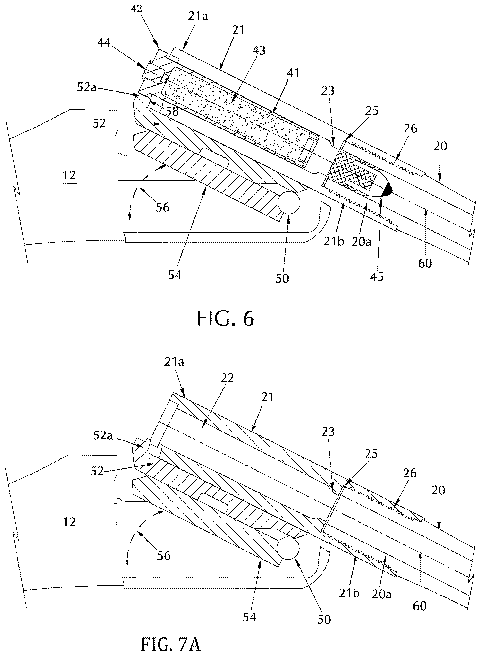 Patent US12305950 Figure 6 – Rifles and muzzle loading rifles receiving propellant charge with an extended primer cap in a bolt action configuration, and method of loading
