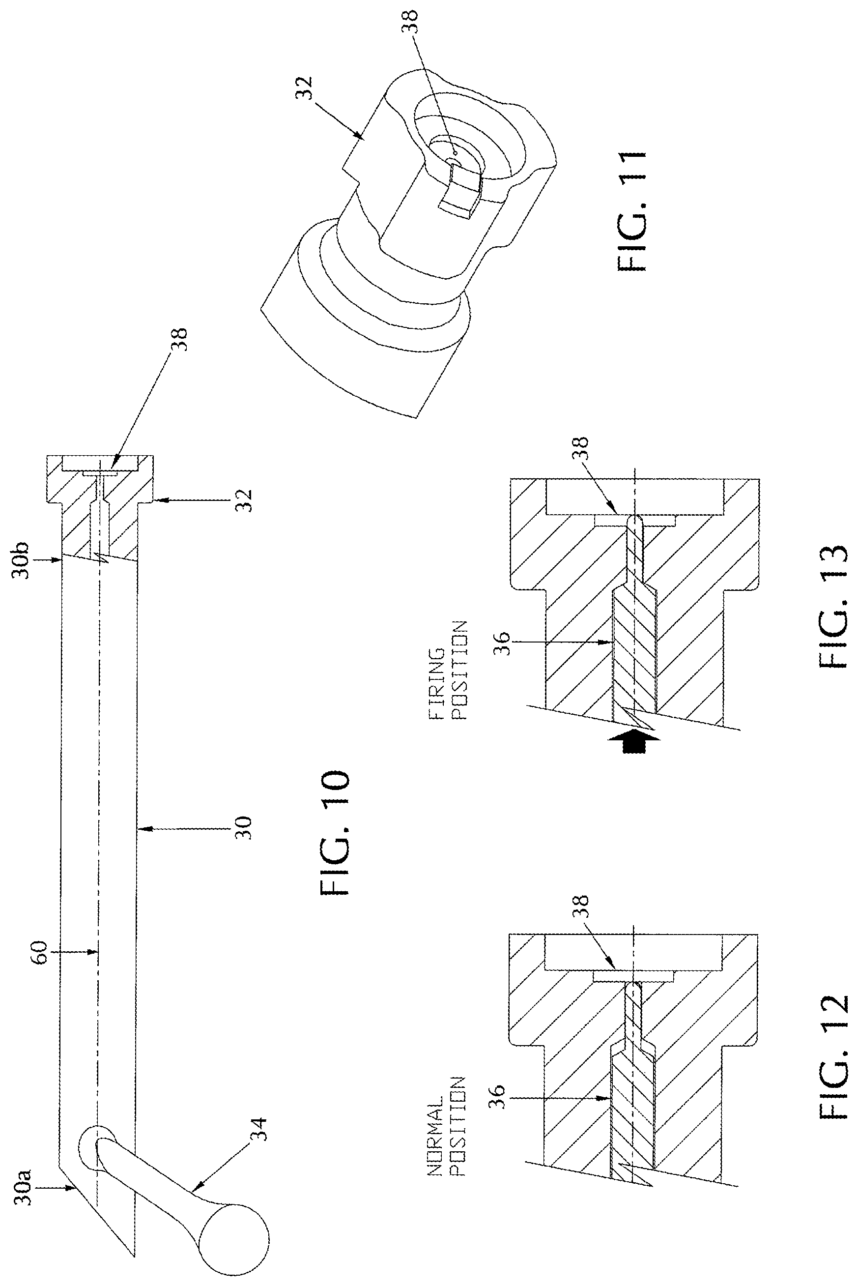 Patent US12305950 Figure 8 – Rifles and muzzle loading rifles receiving propellant charge with an extended primer cap in a bolt action configuration, and method of loading