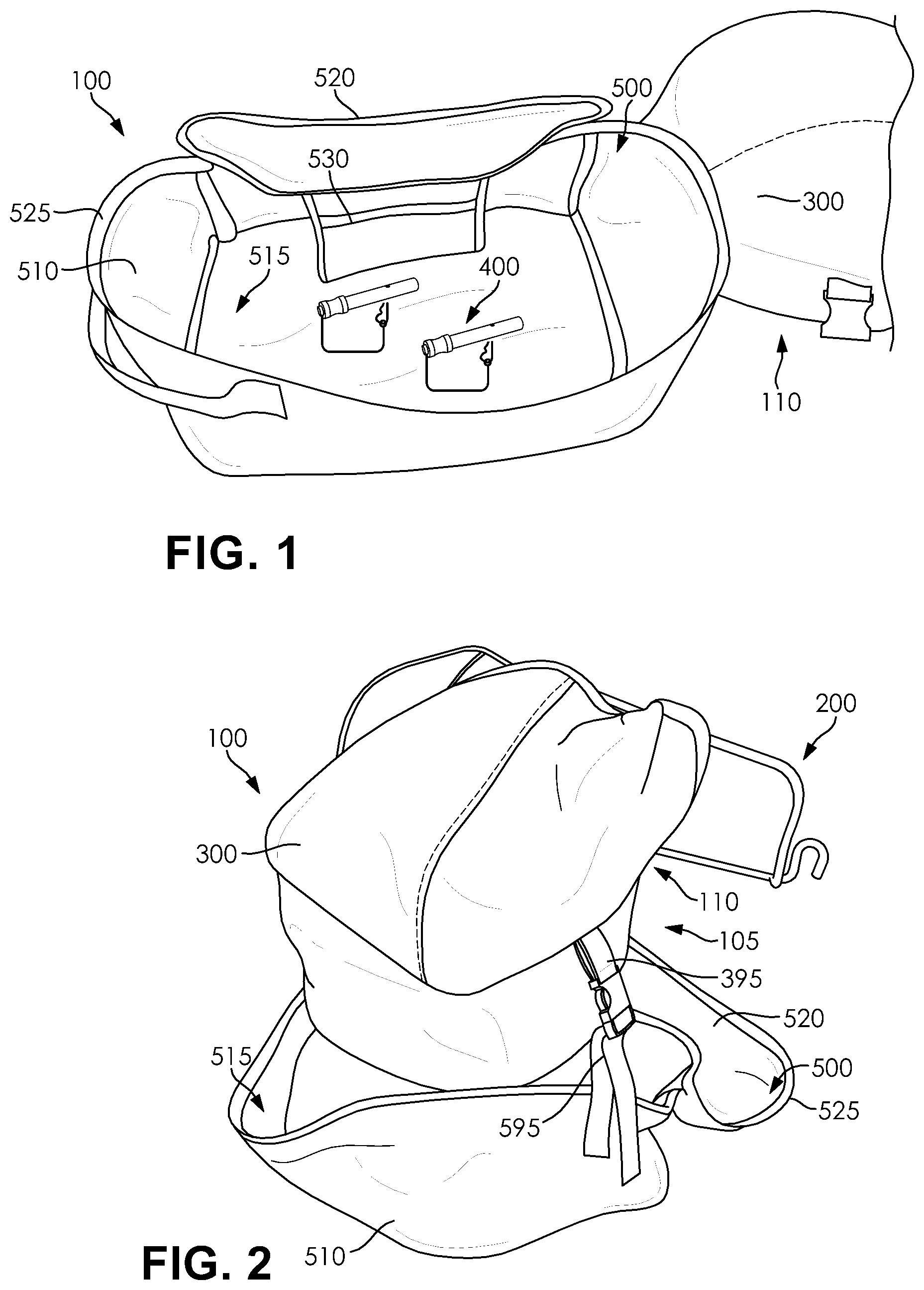 Patent US12305951 Figure 1 – System, apparatus, and method for collecting ammunition casings