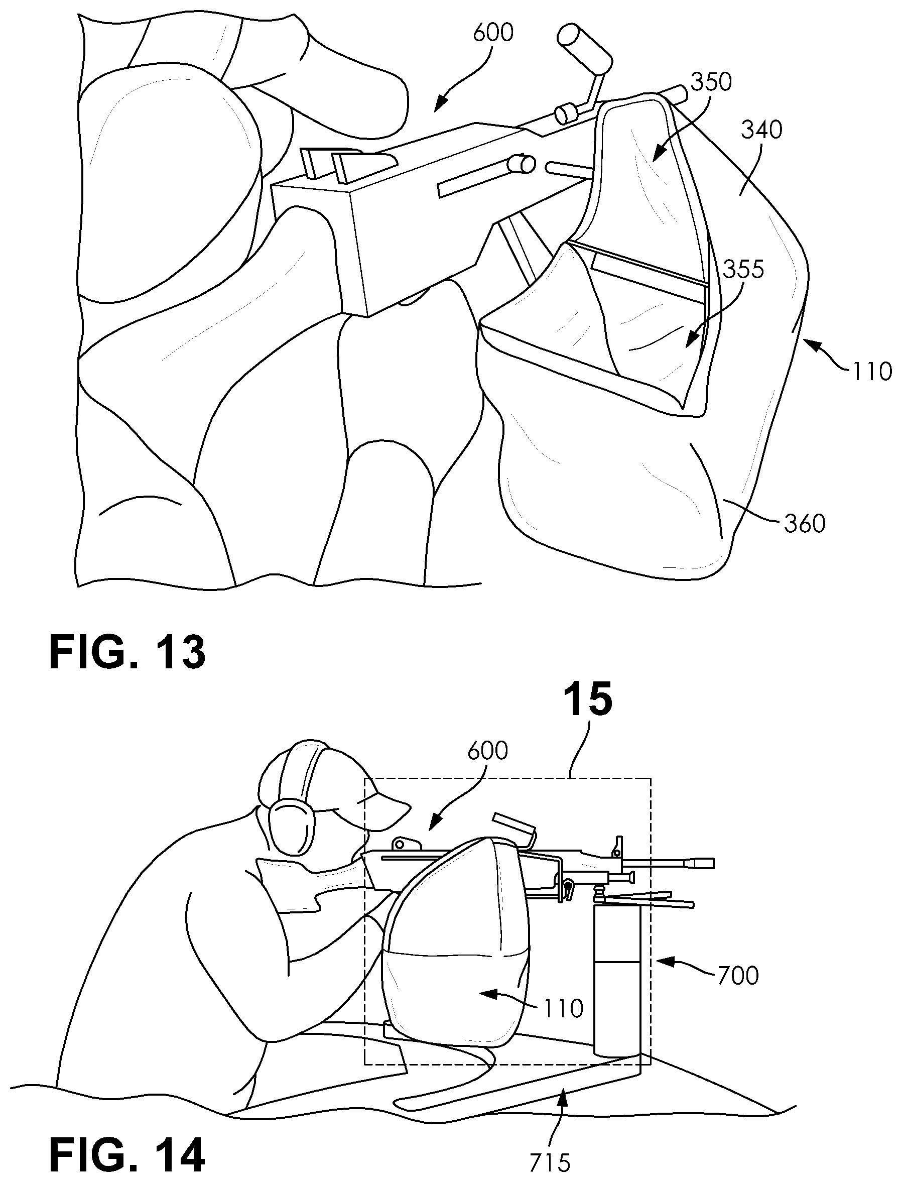 Patent US12305951 Figure 8 – System, apparatus, and method for collecting ammunition casings
