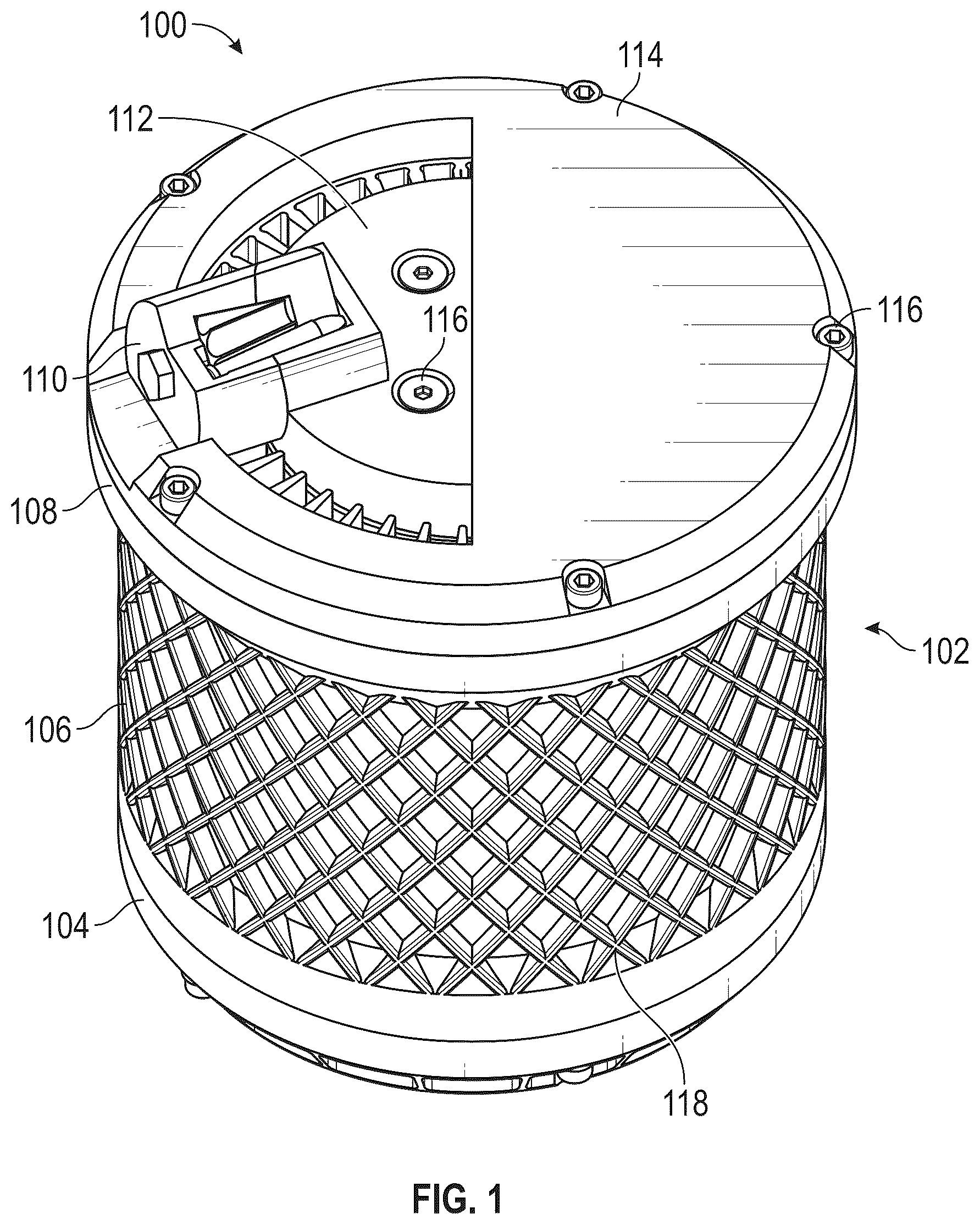 Patent US12305953 — Jam-resistant drum magazine — Figure 1