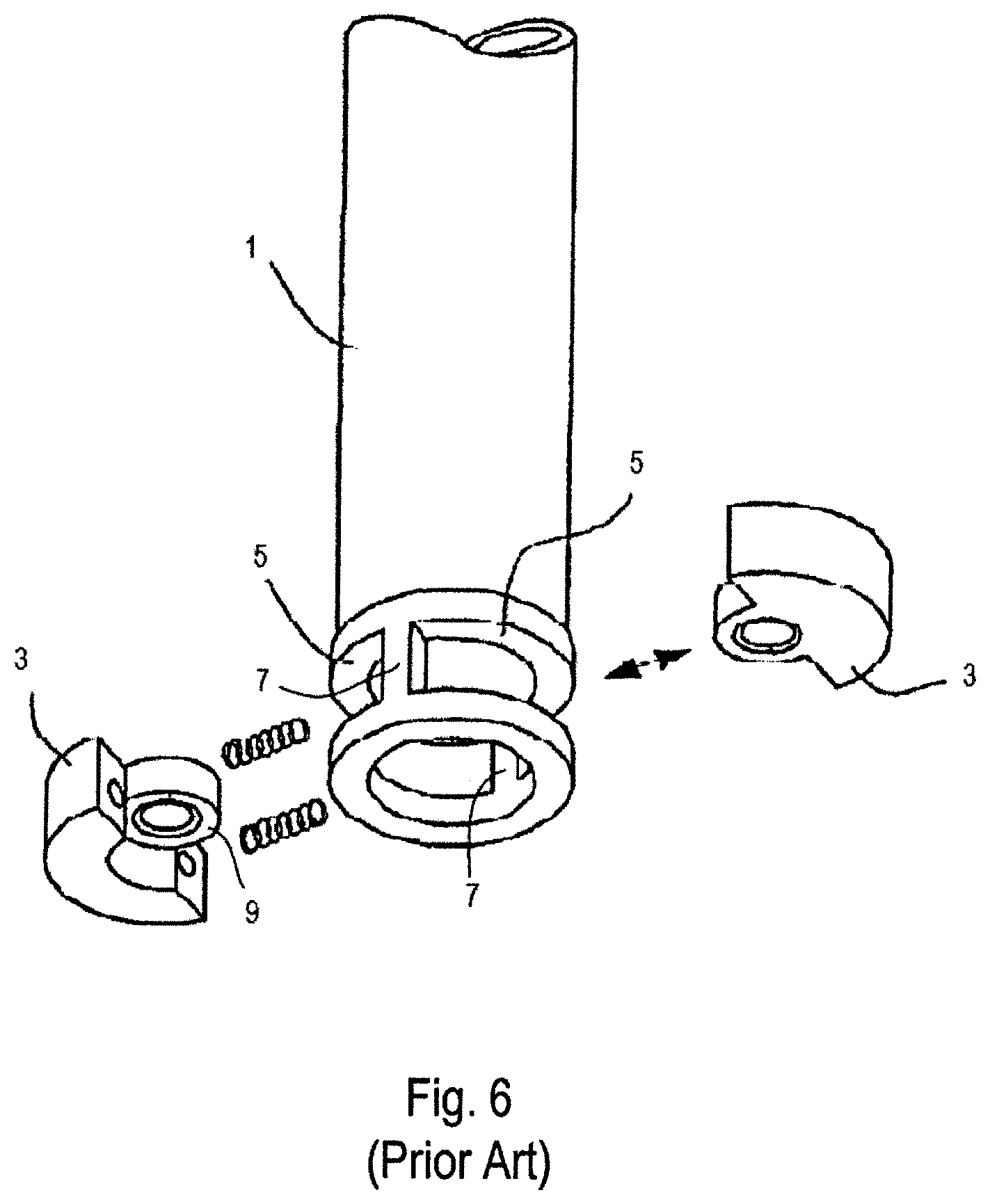 Patent US12305955 Figure 5 – Extendable baton with damage resistant locking mechanism