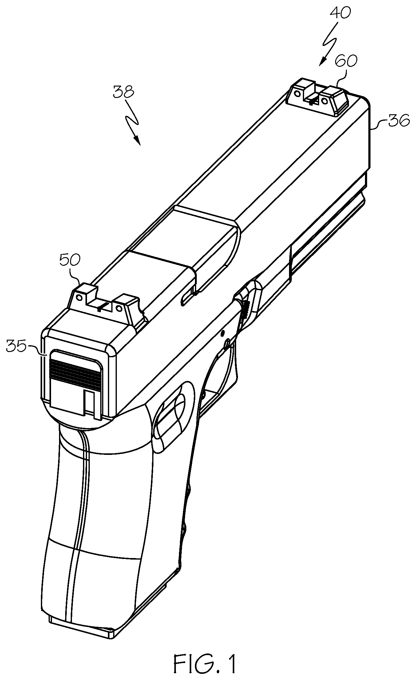 Patent US12305957 Figure 1 – Aiming apparatus