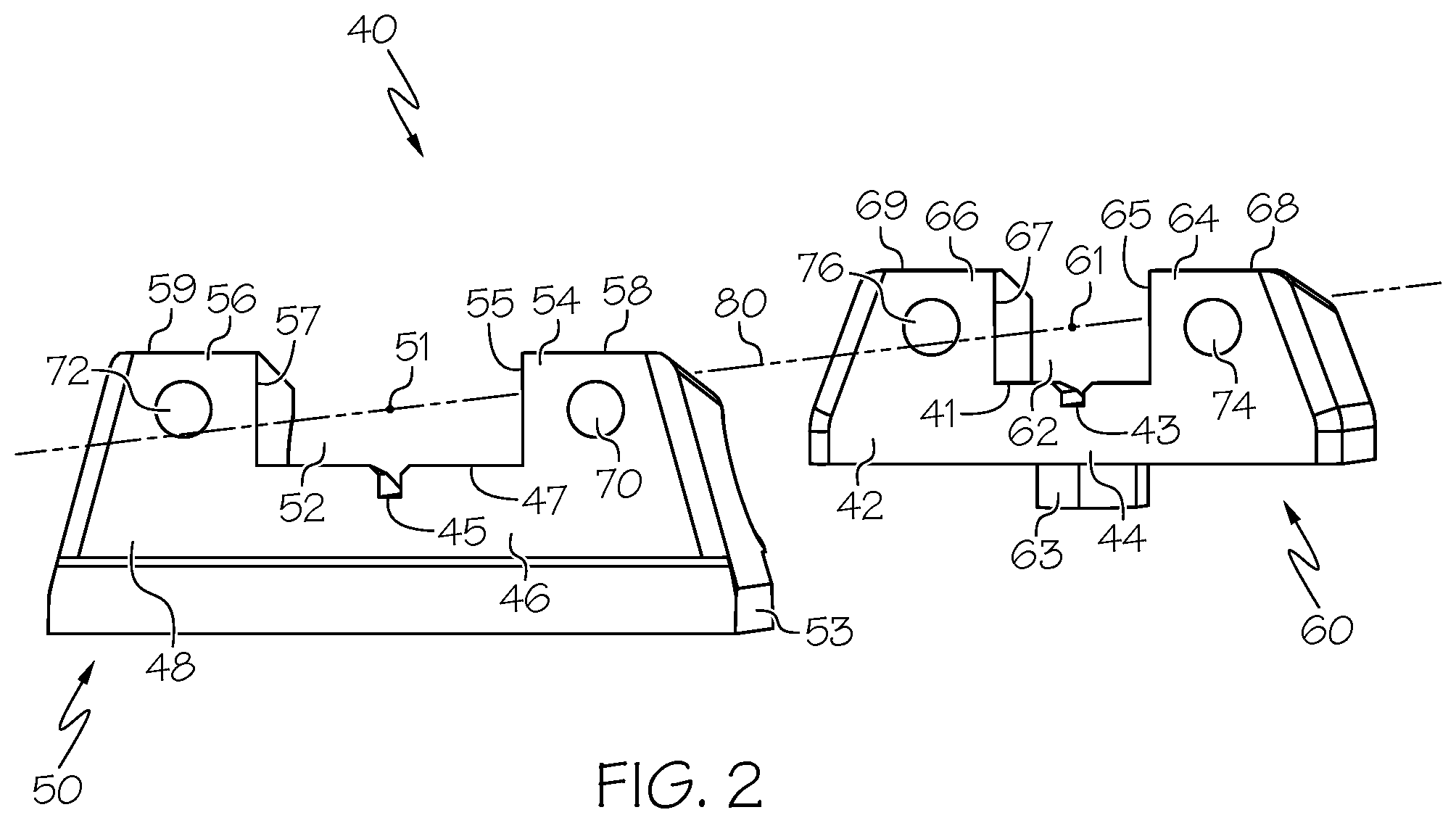Patent US12305957 Figure 2 – Aiming apparatus