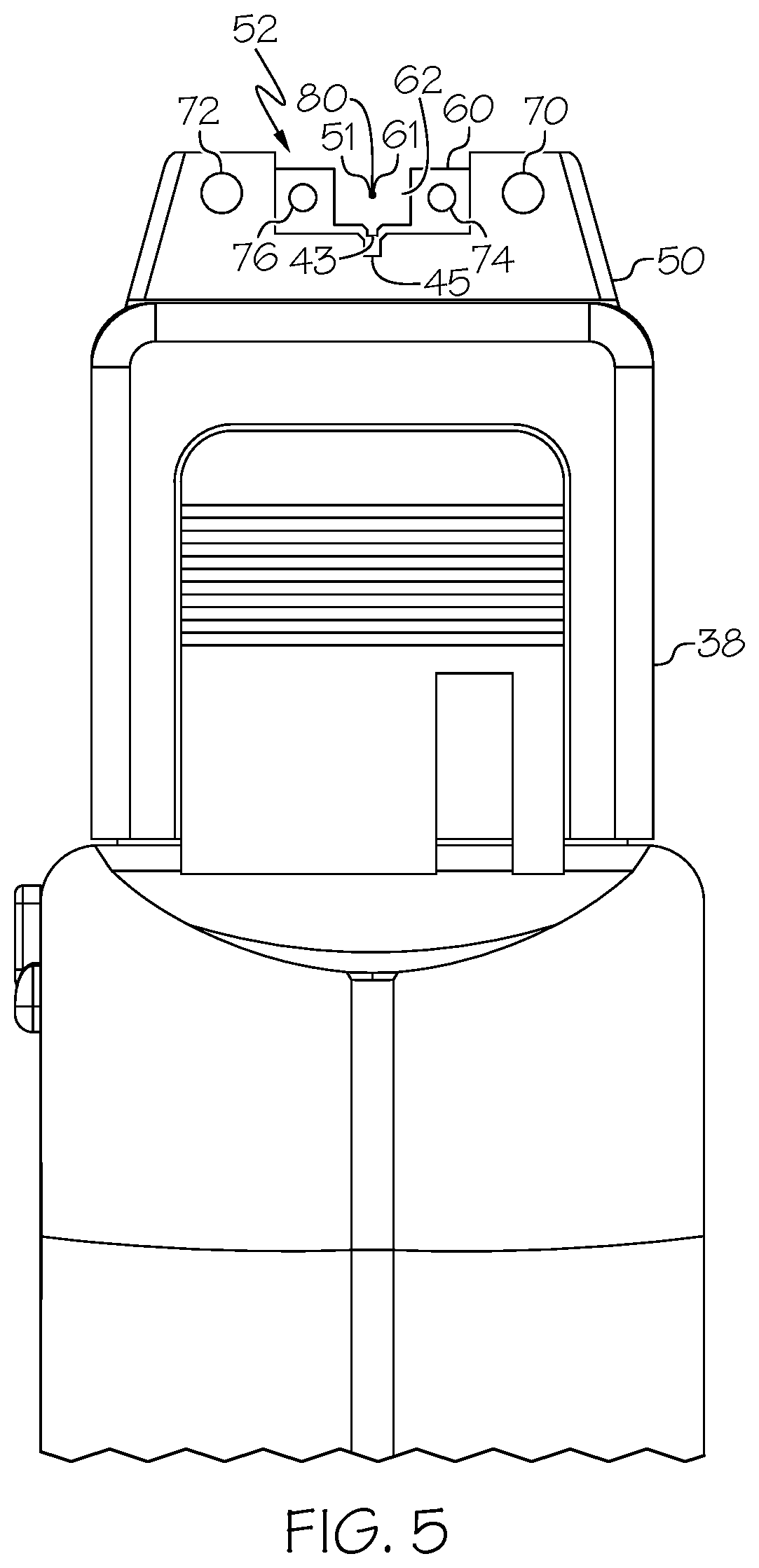 Patent US12305957 Figure 5 – Aiming apparatus