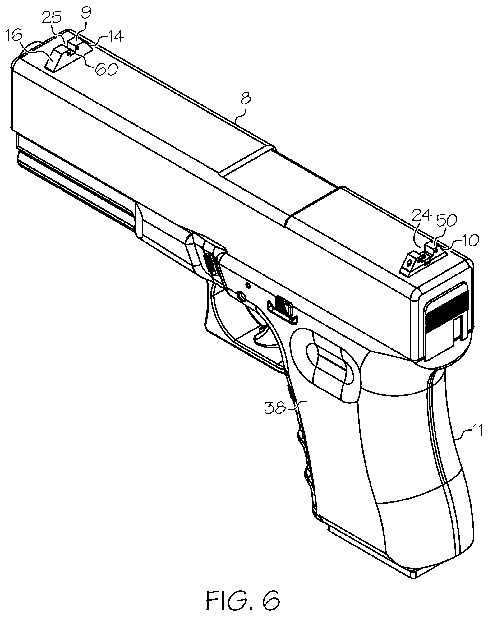 Patent US12305957 Figure 6 – Aiming apparatus