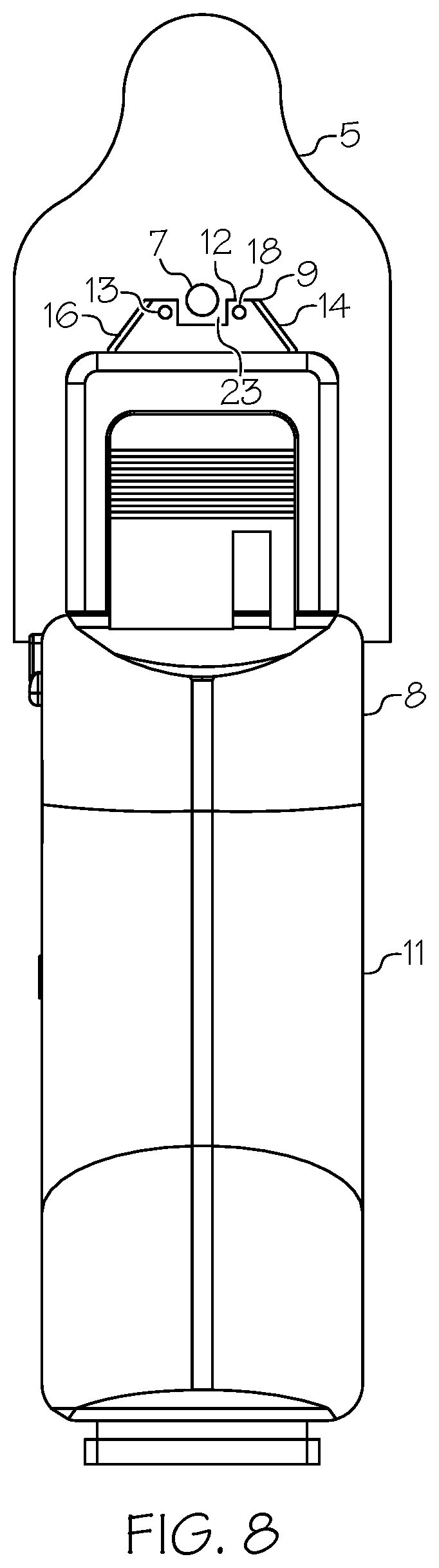 Patent US12305957 Figure 8 – Aiming apparatus