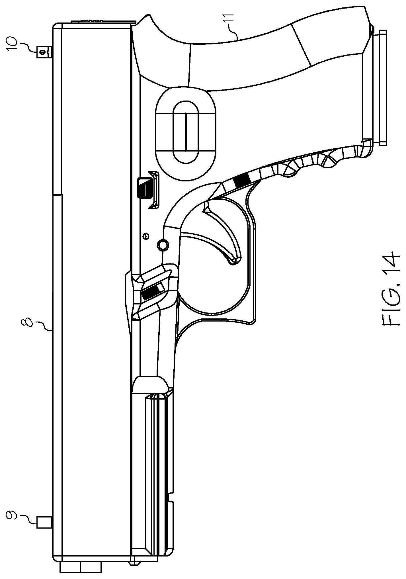 Patent US12305957 Figure 14 – Aiming apparatus