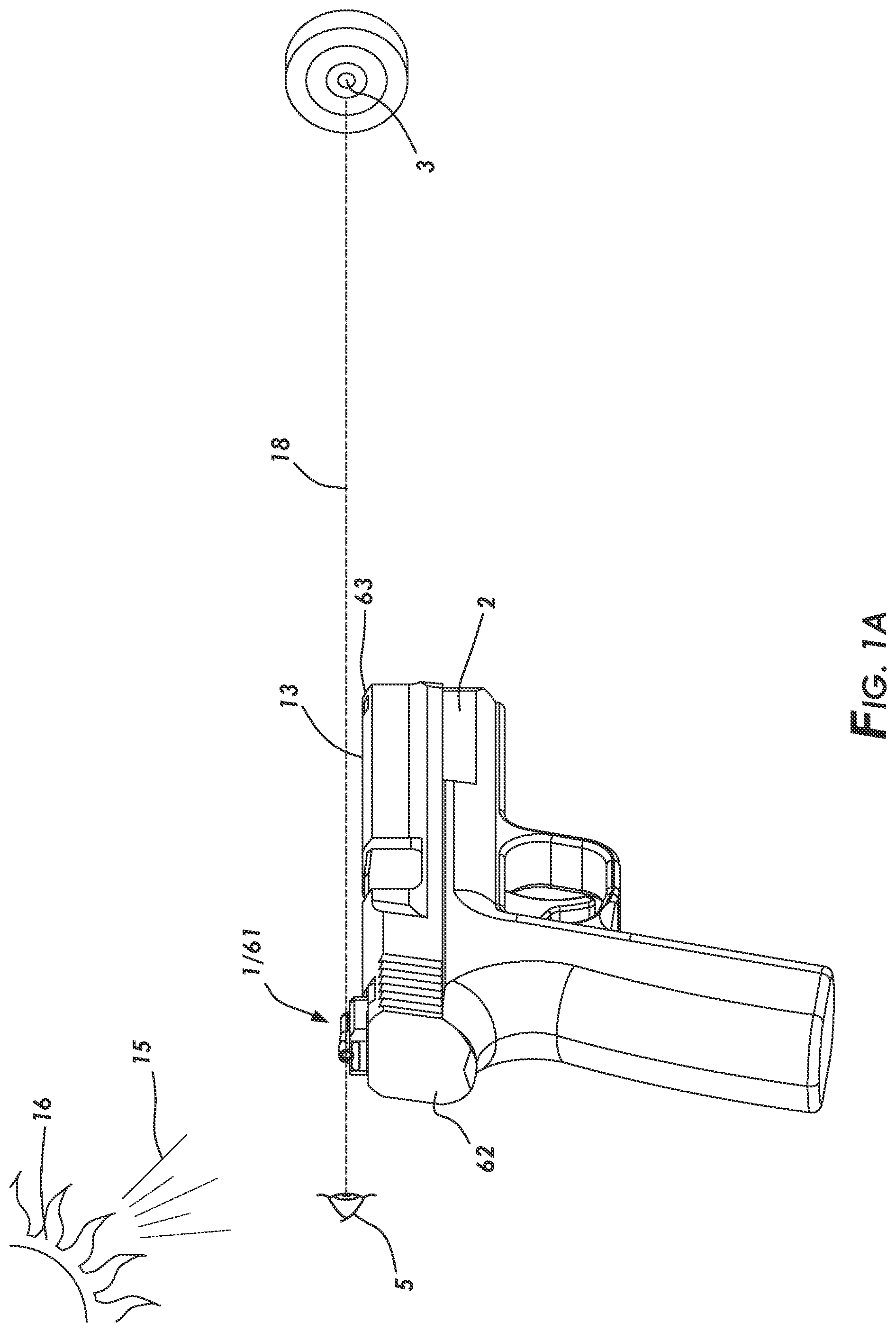 Patent US12305958 Figure 1 – Illuminated sighting system