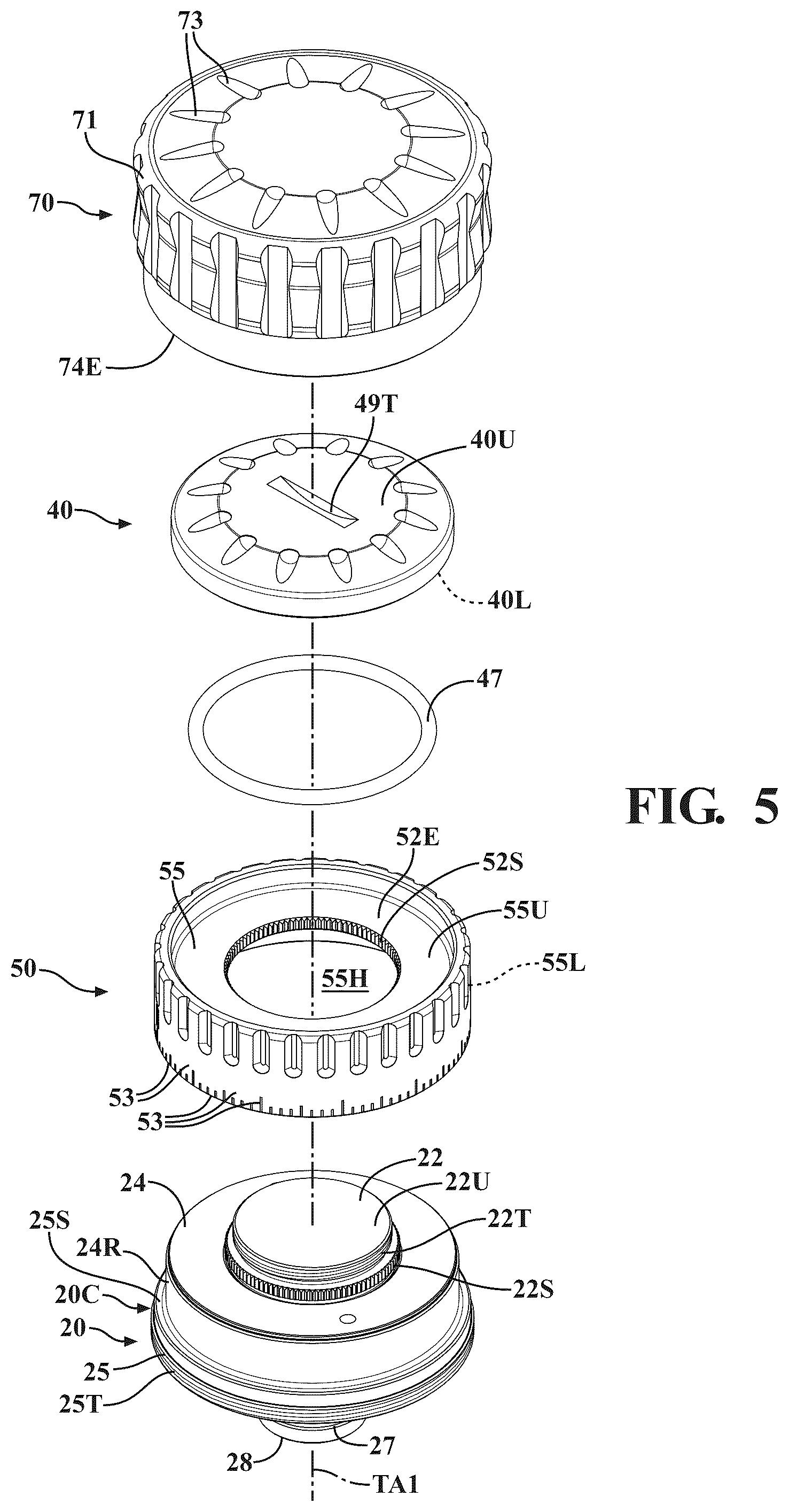 Patent US12305959 Figure 5 – Modifiable turret for optical scope