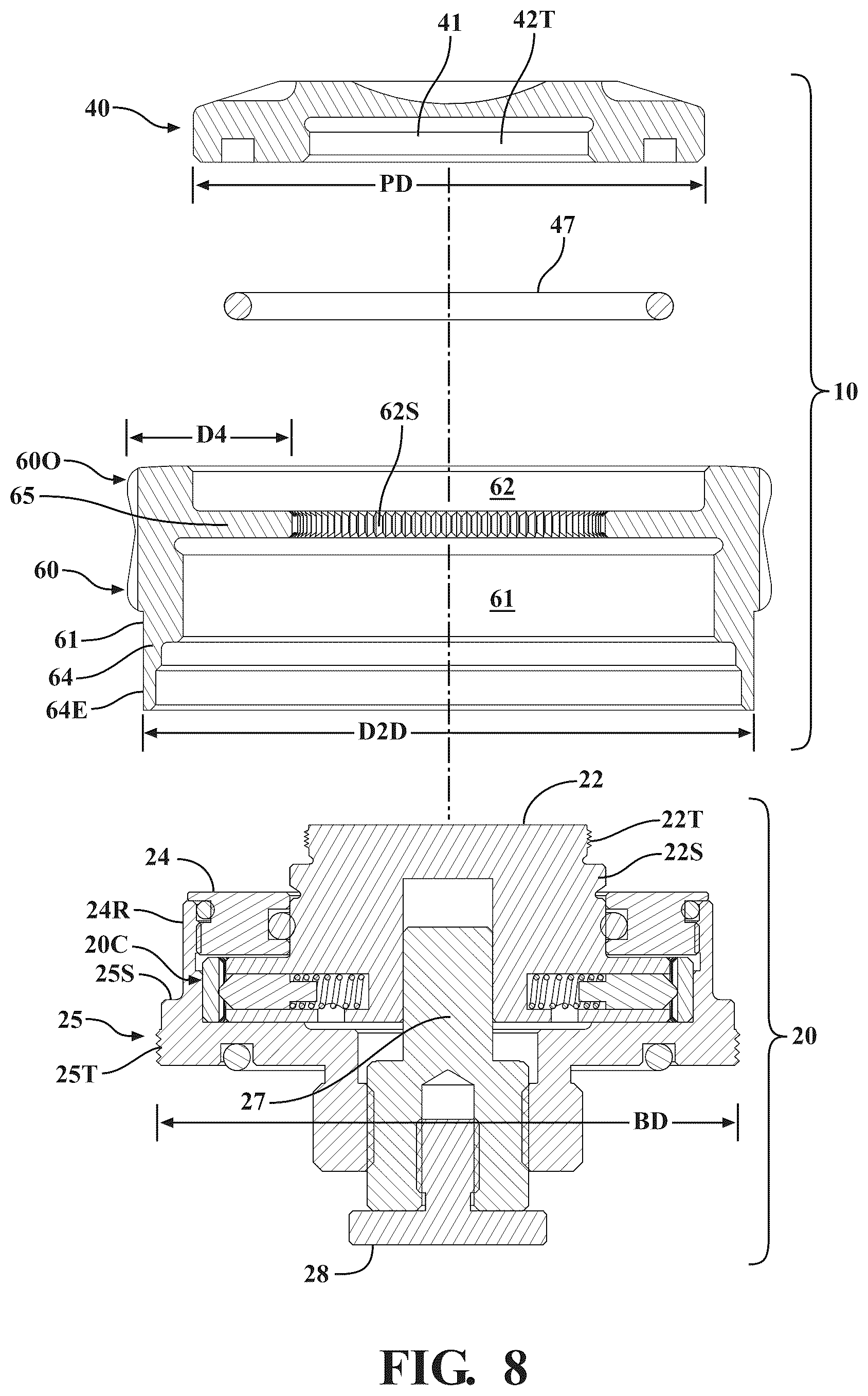Patent US12305959 Figure 8 – Modifiable turret for optical scope