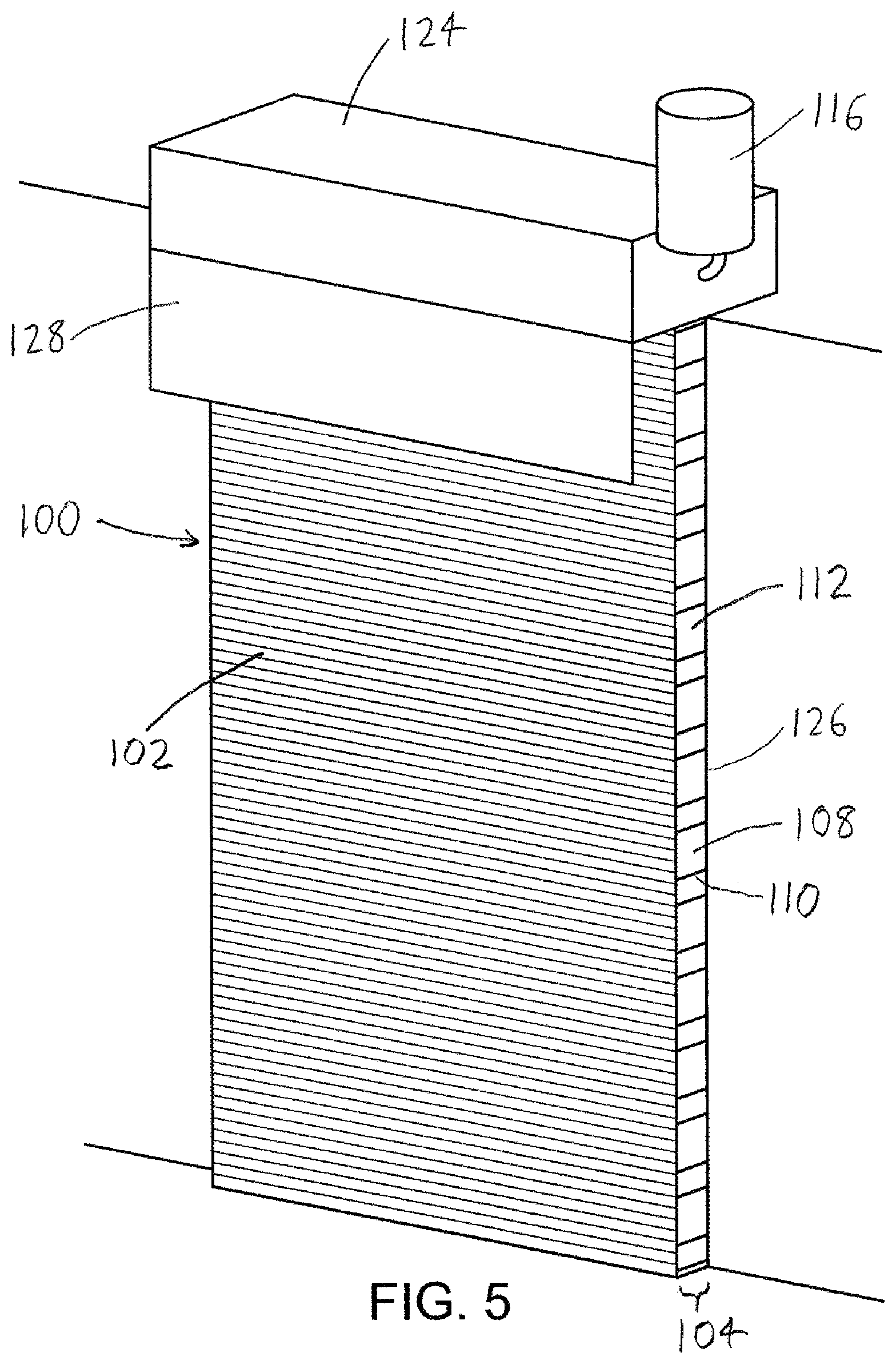 Patent US12305962 Figure 4 – Projectile shield with enhanced projectile rebound/ricochet