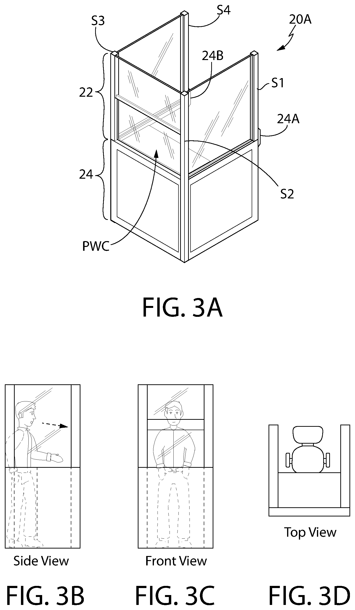Patent US12305963 Figure 7 – Mobile and stationary protective attendant stations