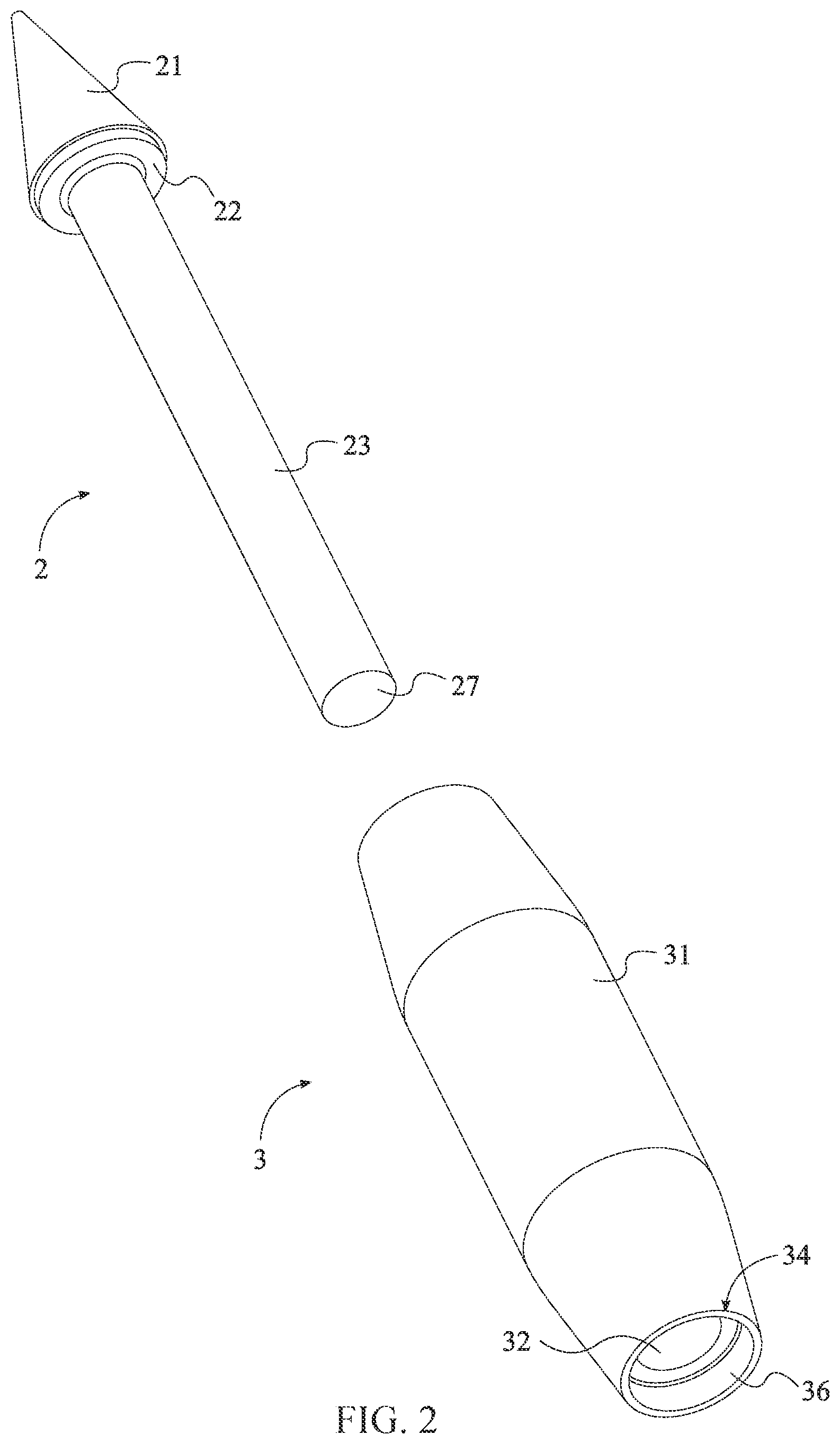 Patent US12305964 Figure 2 – Alternate armor piercing bullet configuration