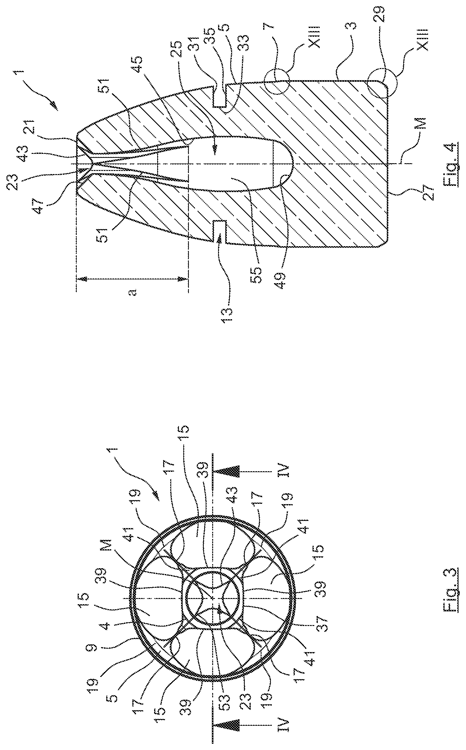 Patent US12305965 Figure 2 – Projectile, in particular deformation and/or partial fragmentation projectile, and method for producing a projectile