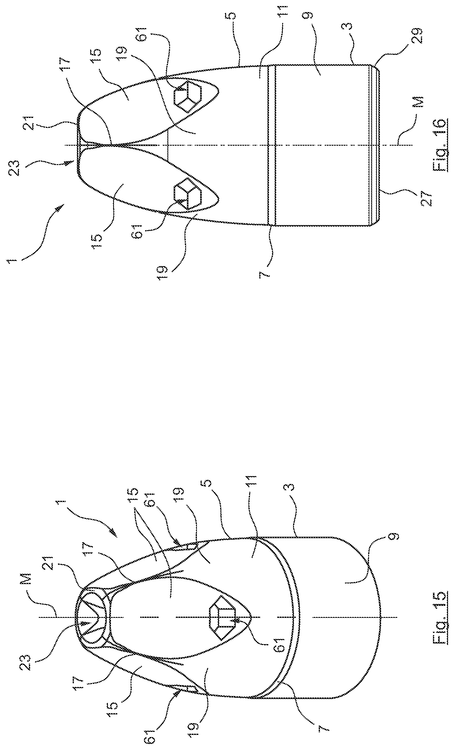 Patent US12305965 Figure 5 – Projectile, in particular deformation and/or partial fragmentation projectile, and method for producing a projectile