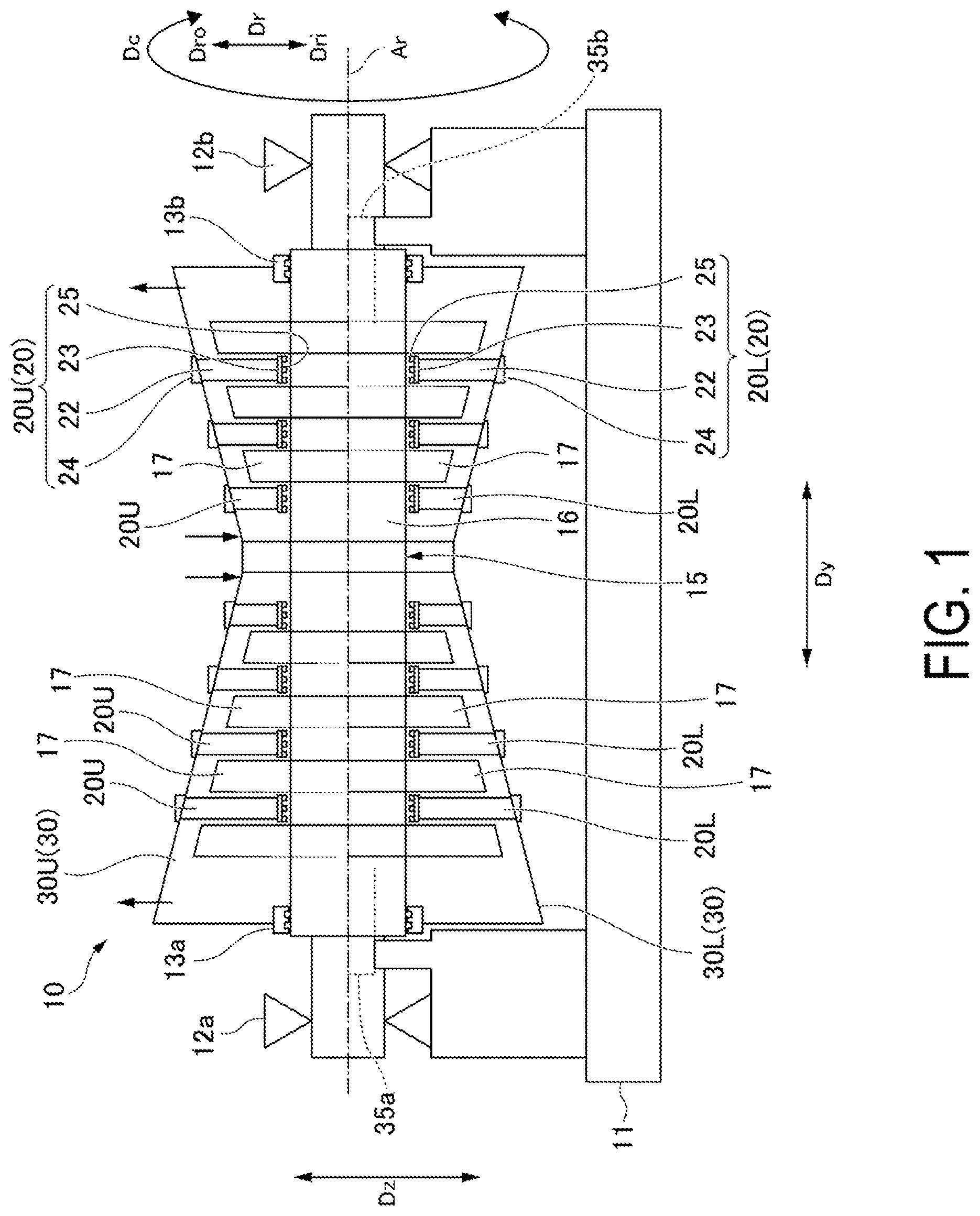 Patent US12305970 Figure 1 – Method for estimating flange displacement amount in rotary machine, program for executing the method, and device for performing the method