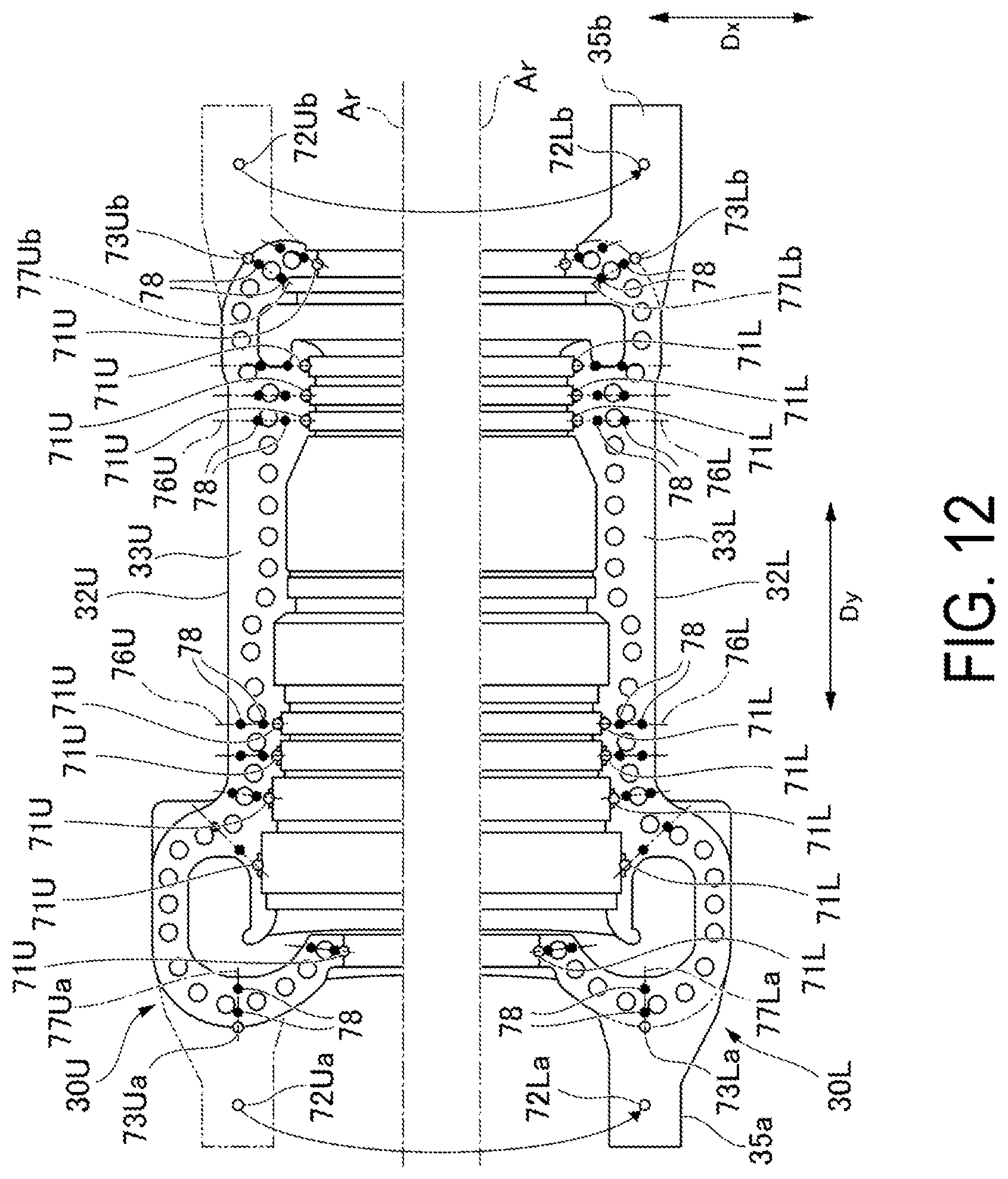 Patent US12305970 Figure 12 – Method for estimating flange displacement amount in rotary machine, program for executing the method, and device for performing the method