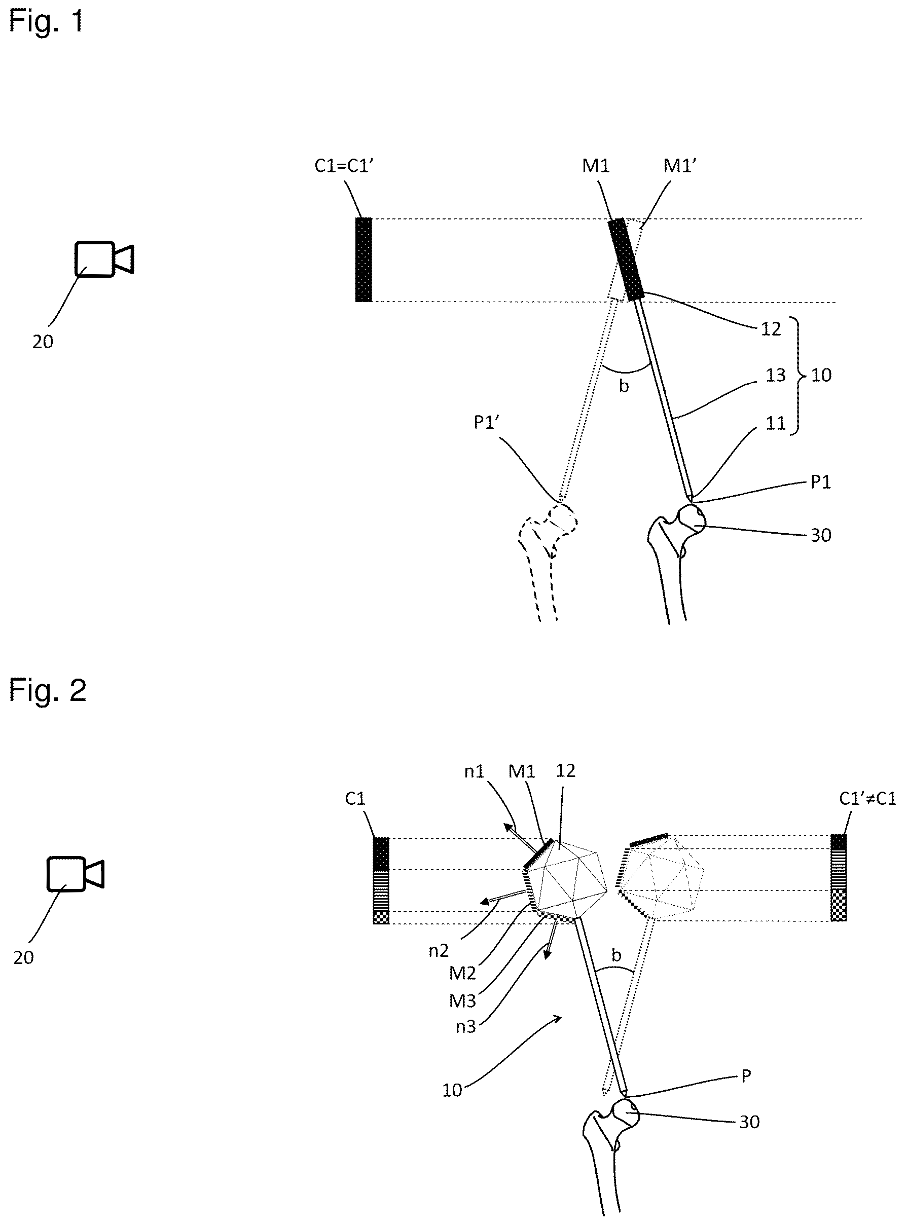 Patent US12305971 — Stylus for three-dimensional scanning system — Figure 1