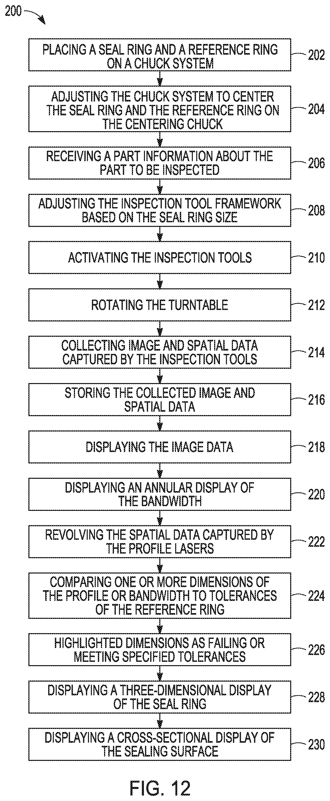 Patent US12305973 Figure 11 – Automated seal inspection system