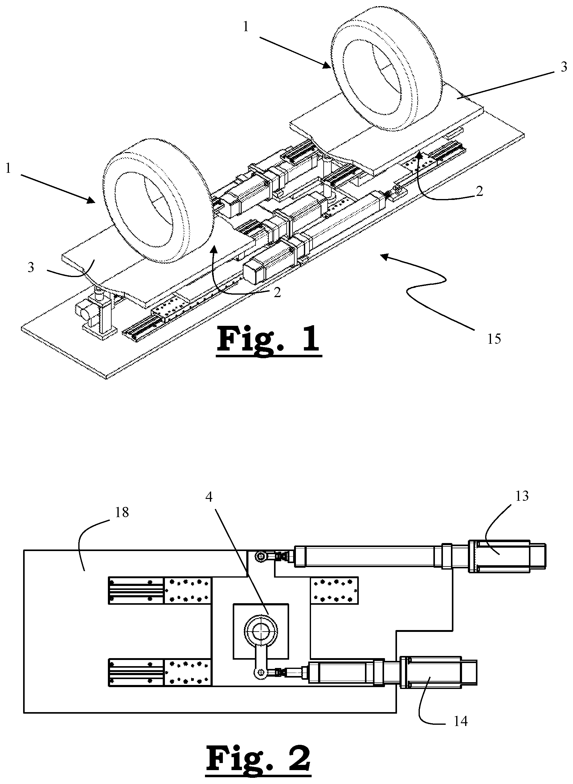 Patent US12305977 Figure 1 – Device for detecting and identifying play in vehicles