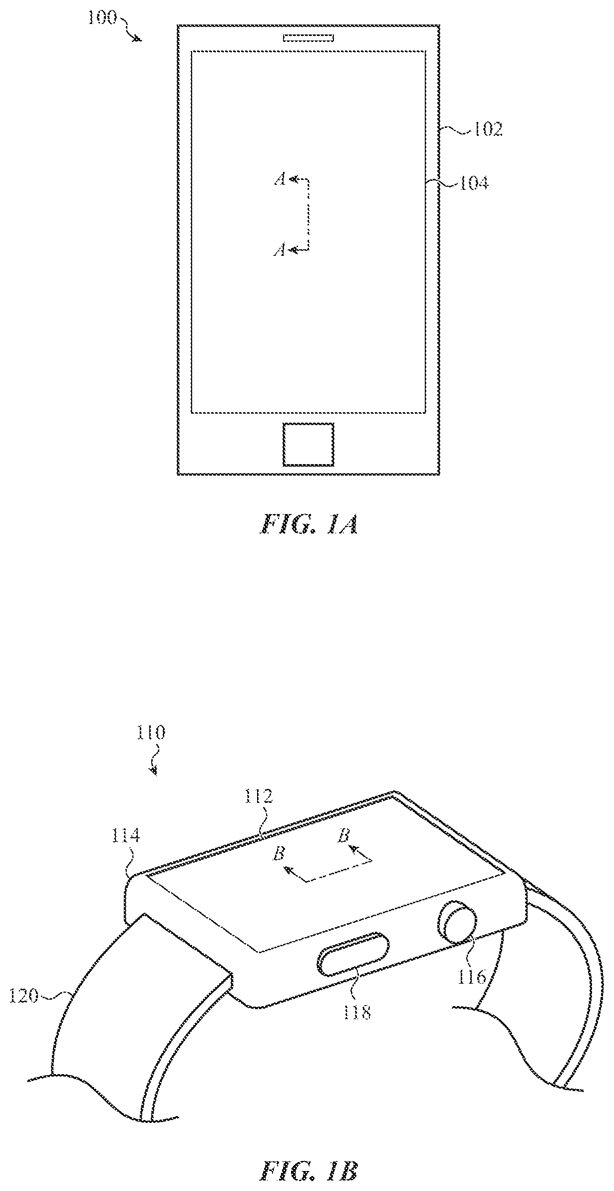 Patent US12305982 — Self-mixing interference based sensors for characterizing touch input — Figure 1