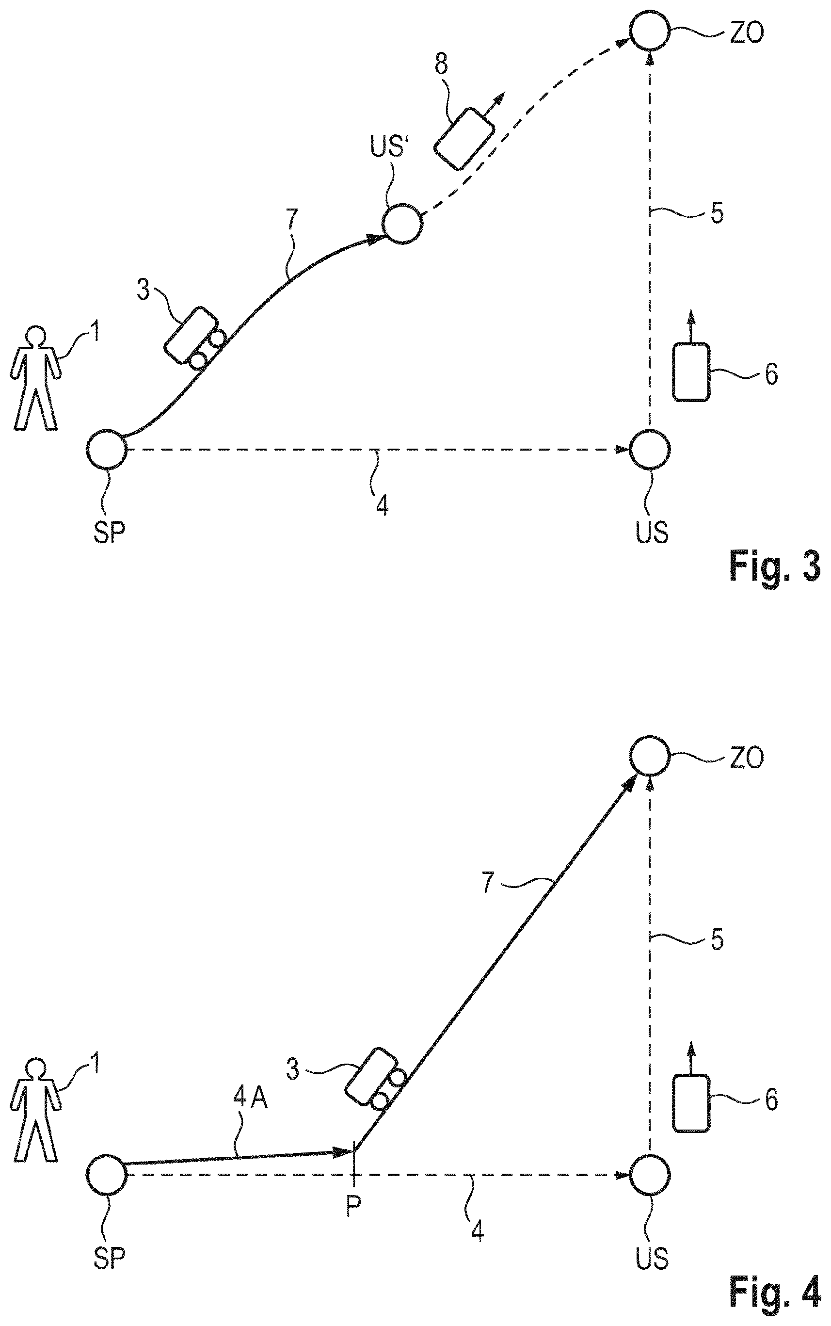 Patent US12305993 Figure 2 – Method for checking a transport journey of a user by means of an autonomously driving vehicle, and electronic management system