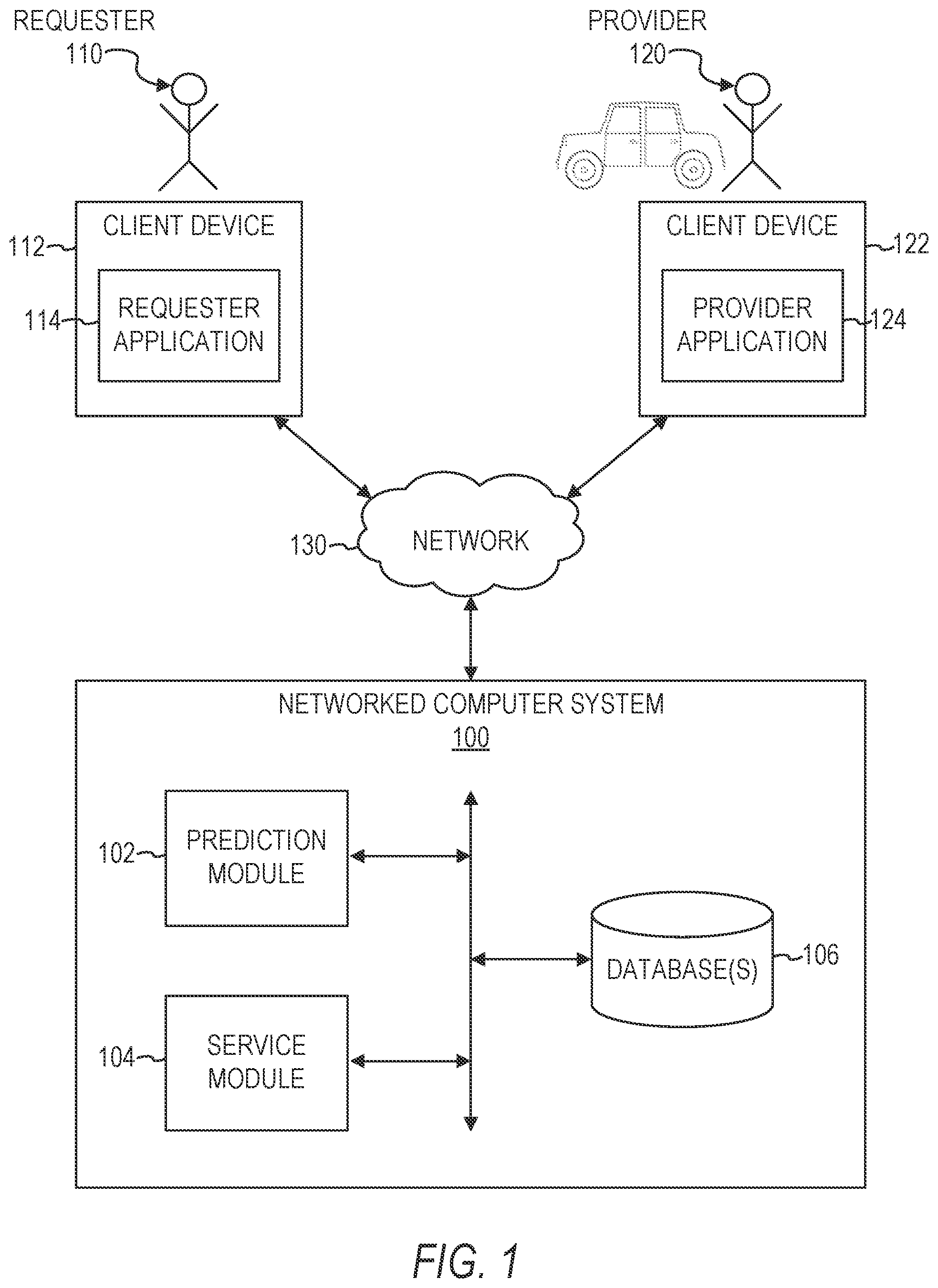 Patent US12305995 — Indoor/outdoor transition points based on satellite signal strength — Figure 1