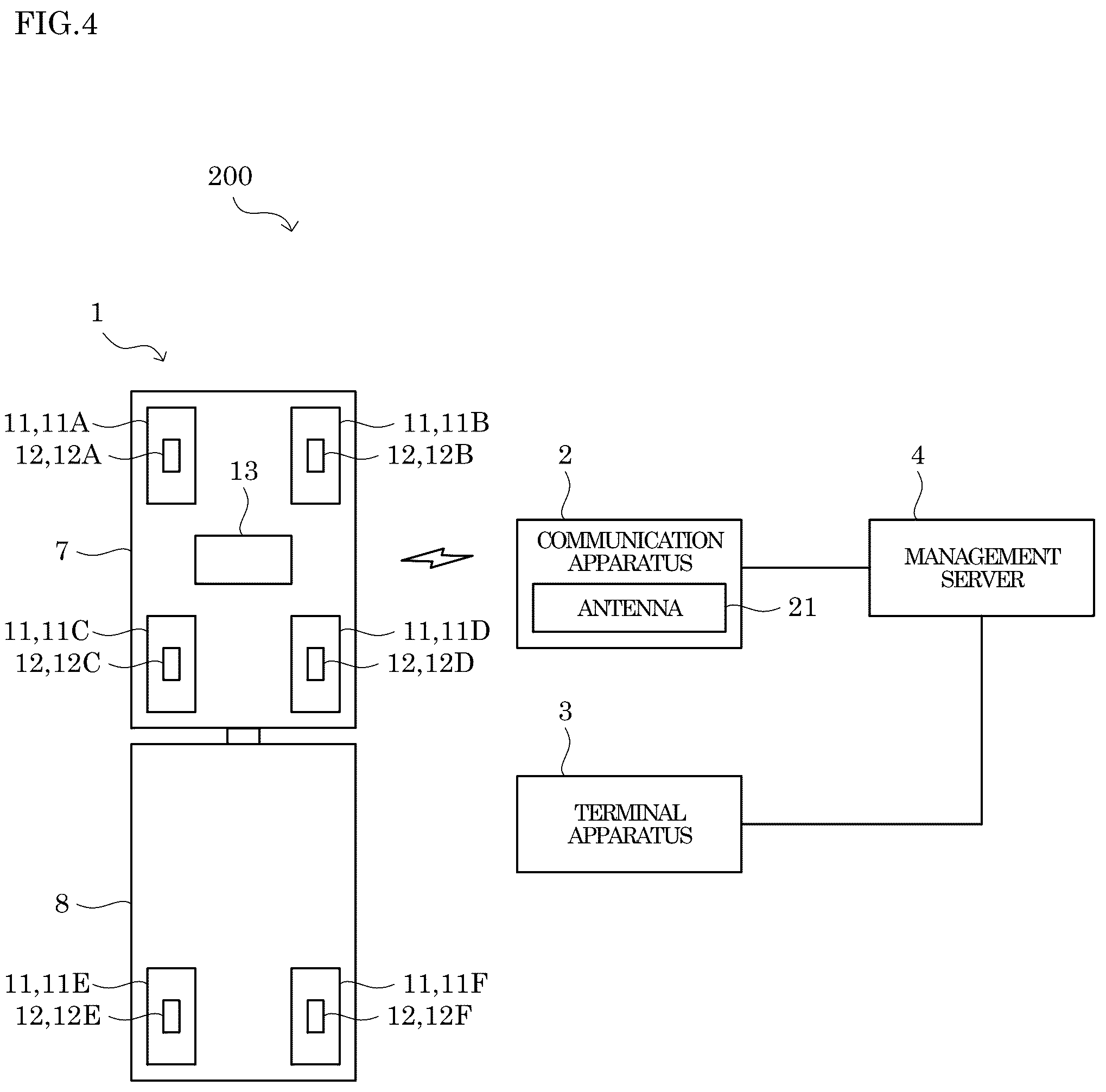 Patent US12305999 Figure 4 – Tire management system, tire management method