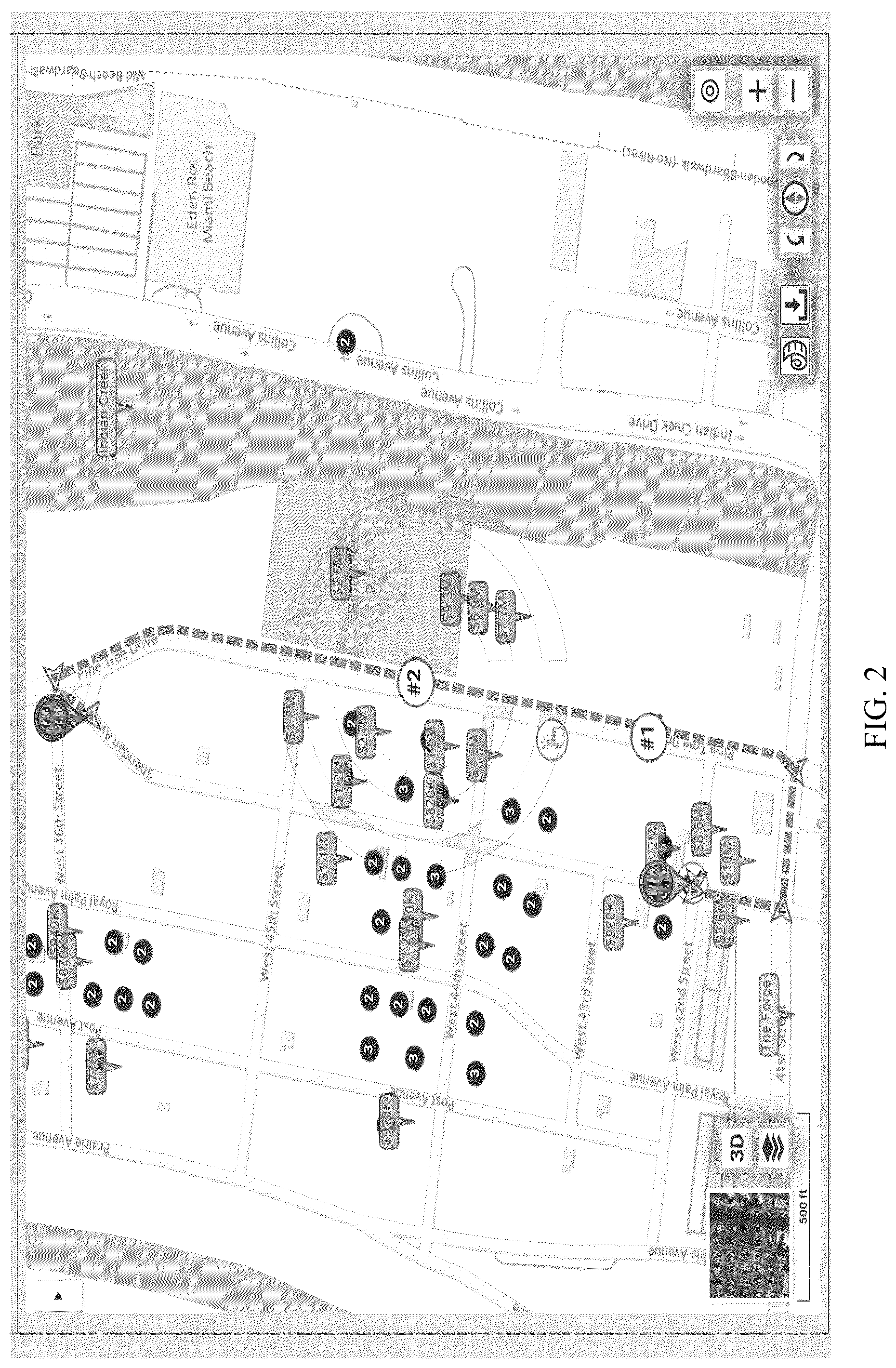 Patent US12306002 Figure 2 – Systems and methods for navigating based on scenic quality