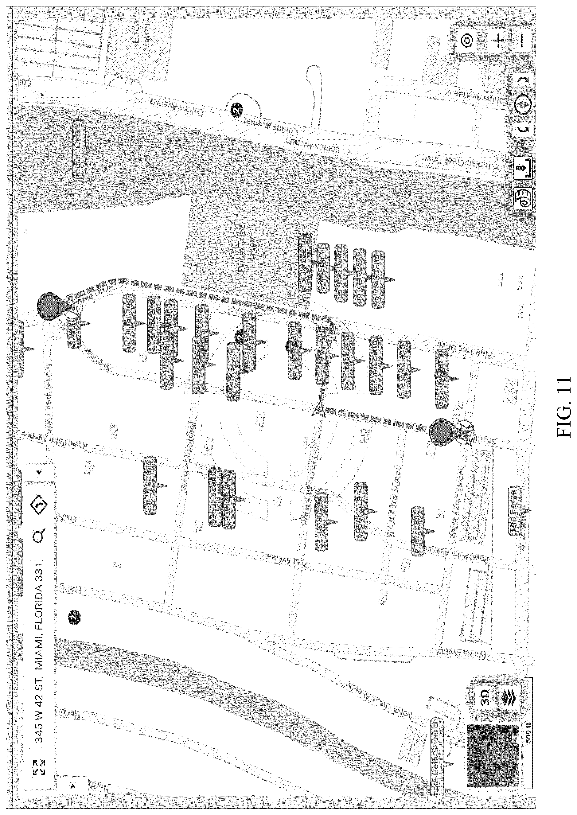 Patent US12306002 Figure 11 – Systems and methods for navigating based on scenic quality