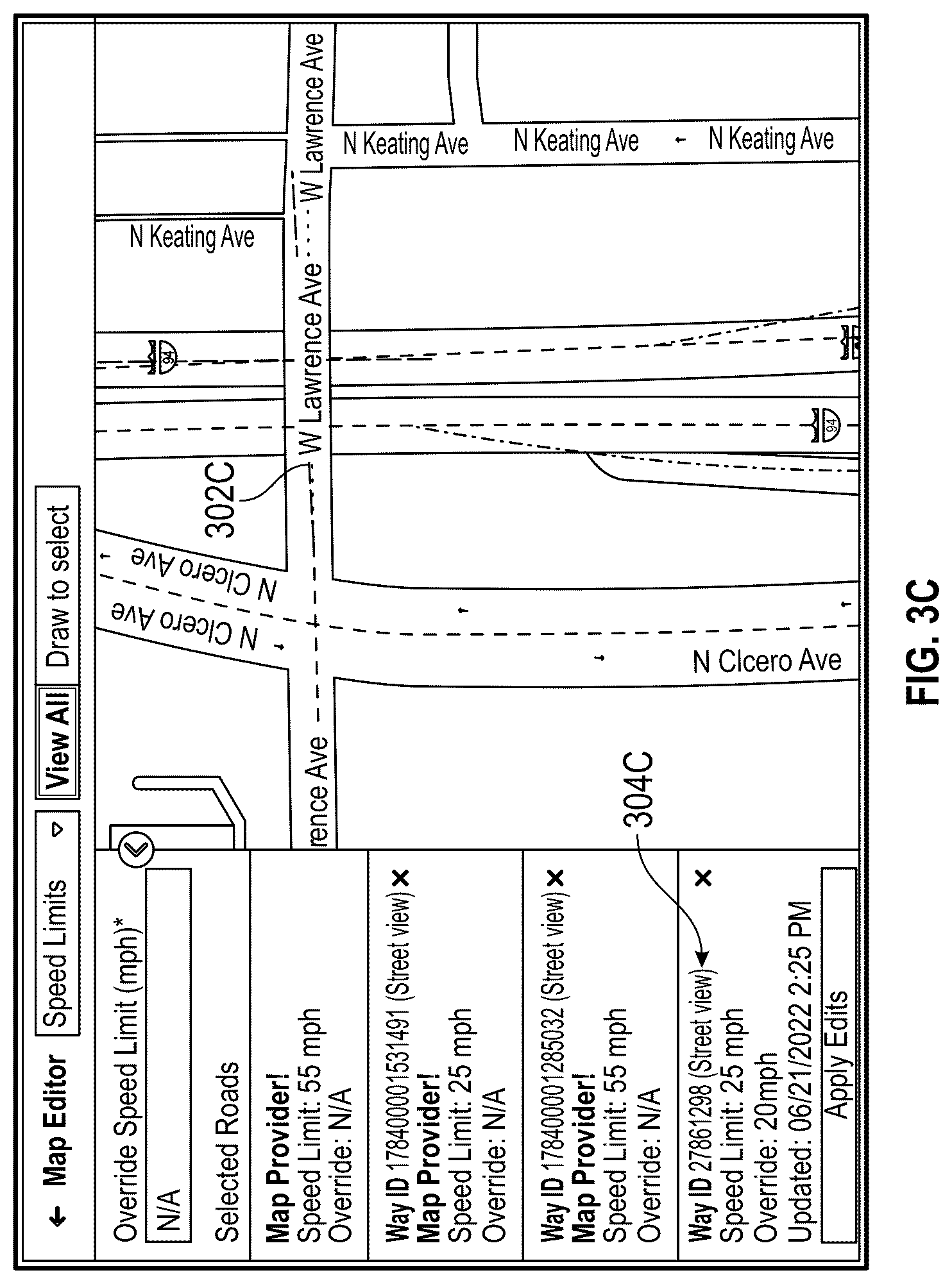 Patent US12306010 Figure 7 – Resolving inconsistencies in vehicle guidance maps