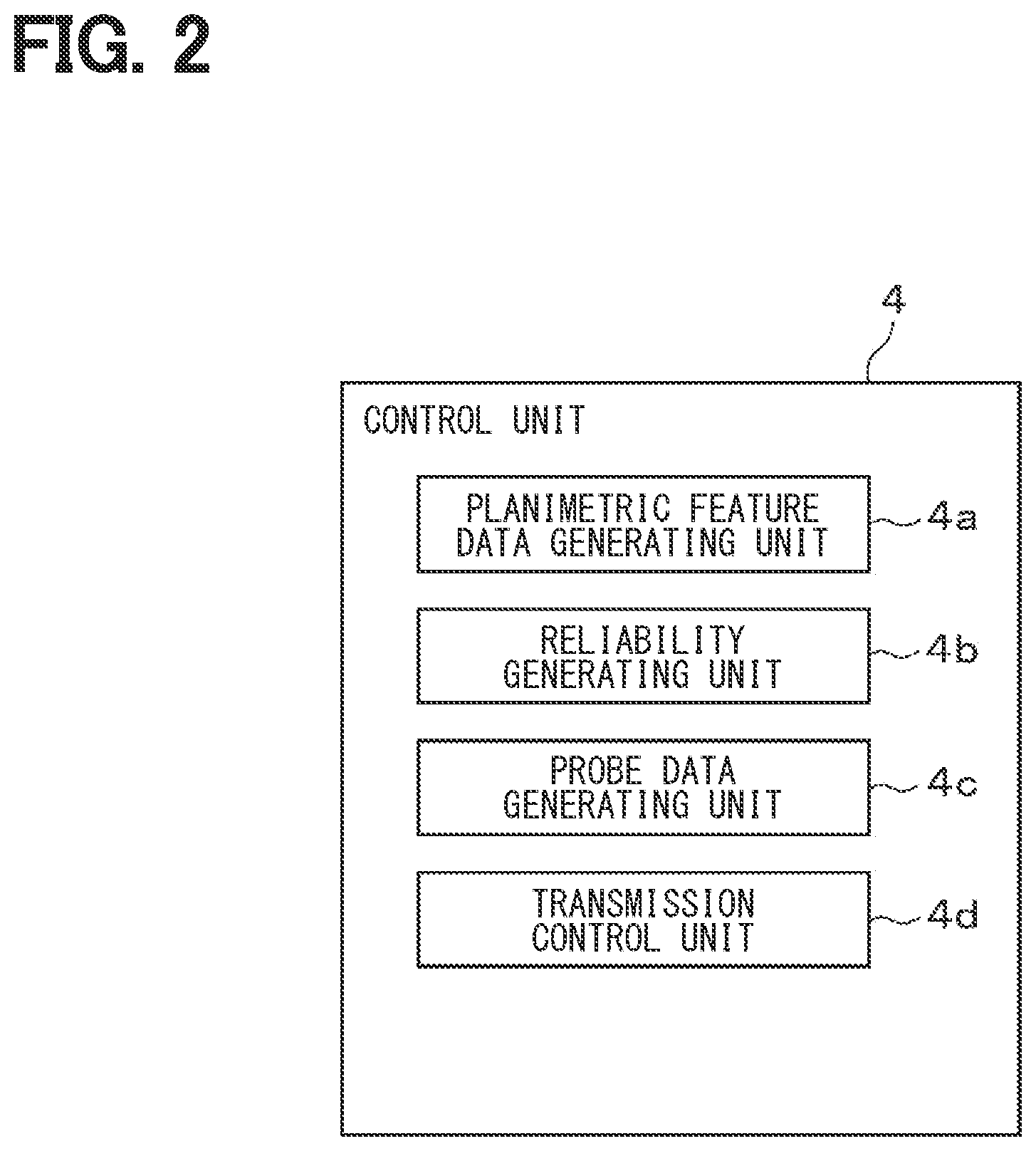Patent US12306012 Figure 2 – Map update device and map update program product