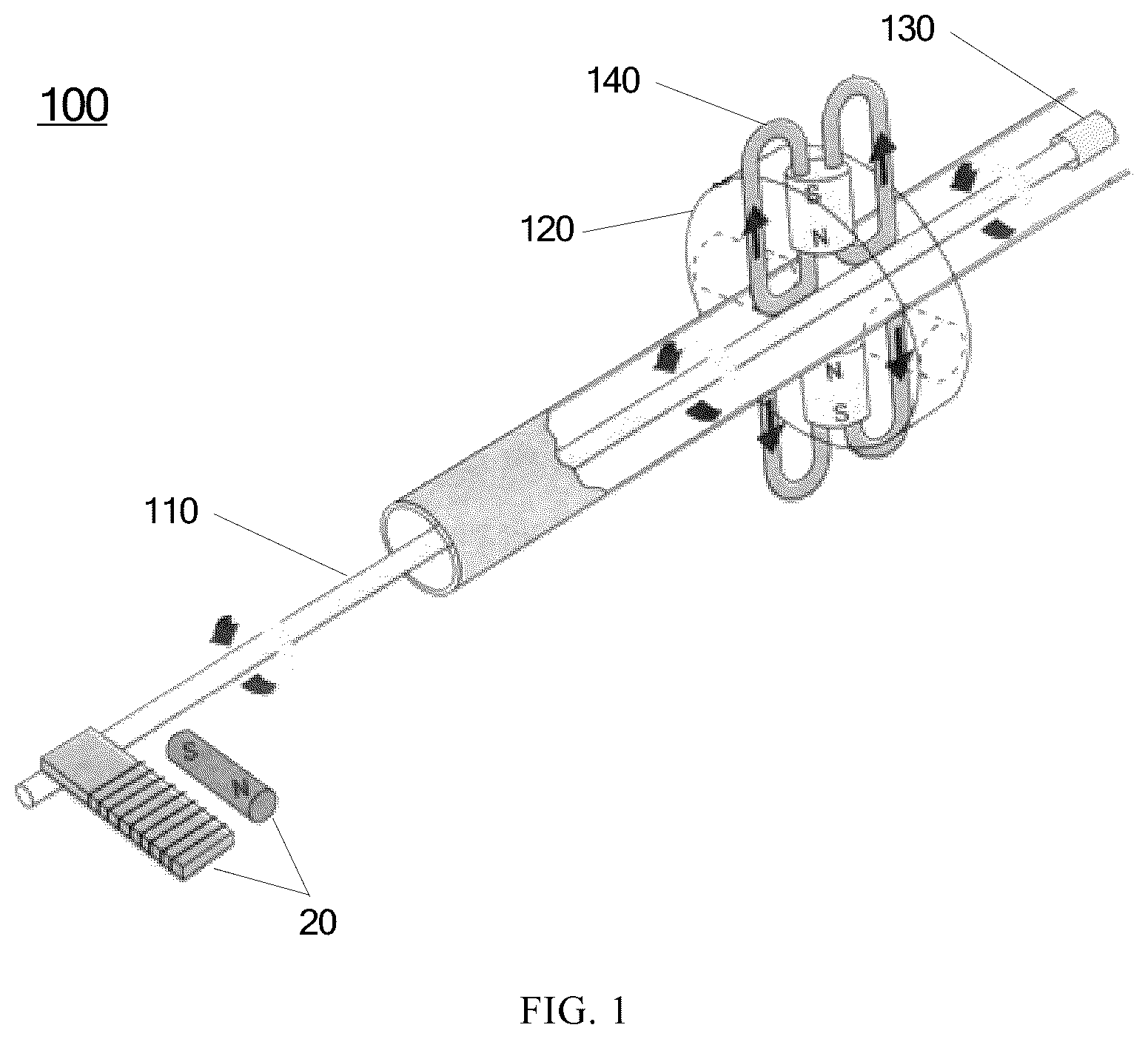 Patent US12306020 Figure 1 – Magnetostrictive displacement sensor calibration method, system, device, and storage medium