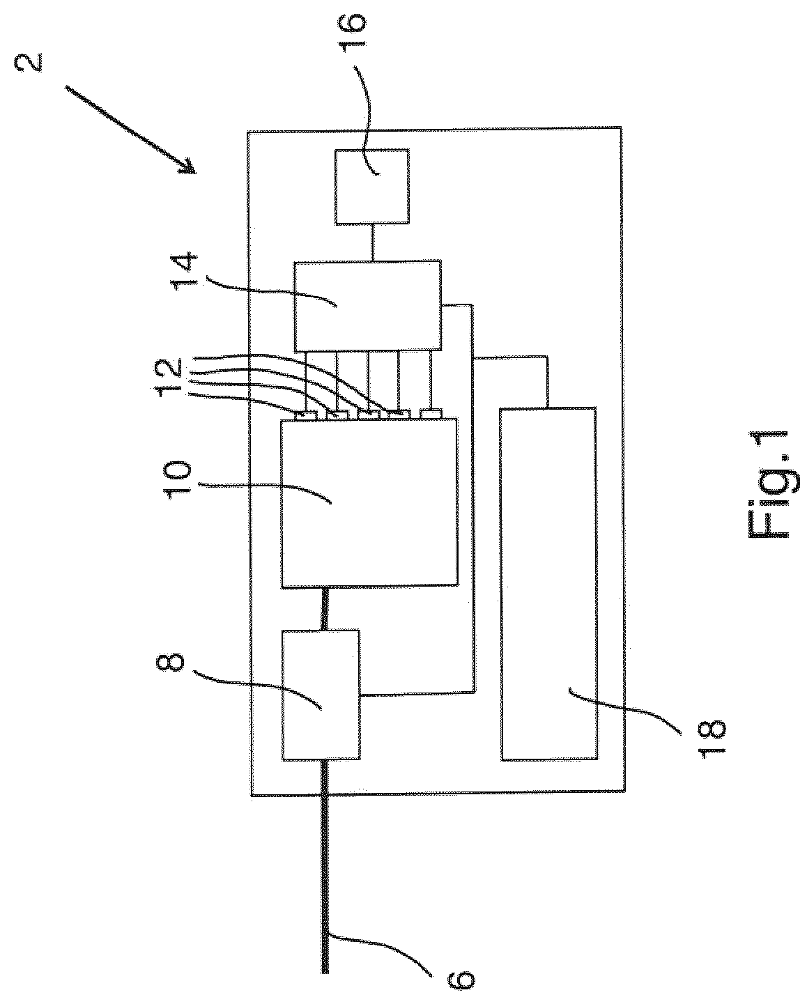 Patent US12306024 Figure 1 – Sensor apparatus having an embedded optical interrogator