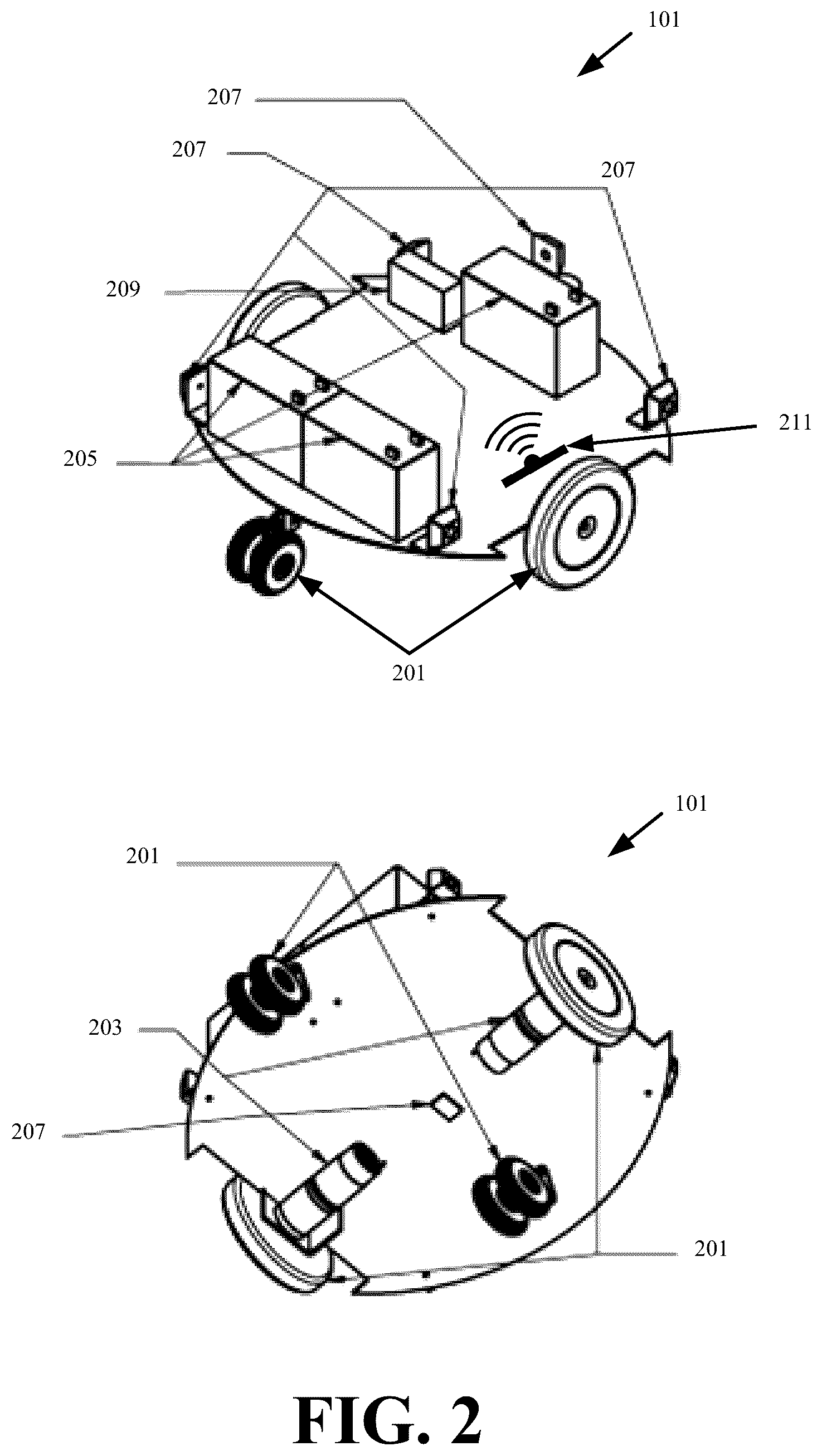 Patent US12306033 Figure 2 – Systems and methods for deriving weight and quantity based on activations of robot actuators used for object retrieval