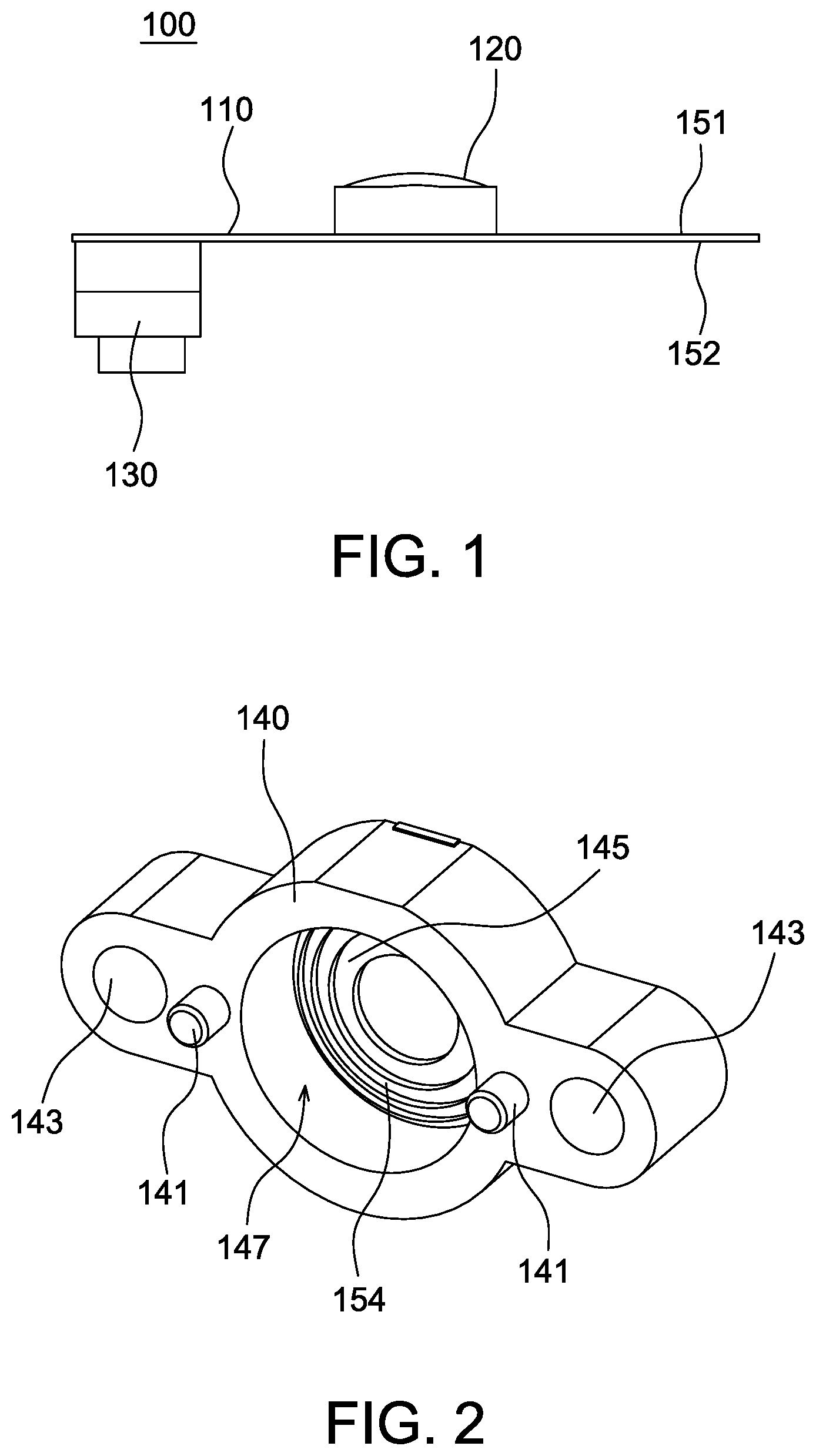 Patent US12306035 Figure 1 – Optical sensor assembly and front cover of optical sensor assembly