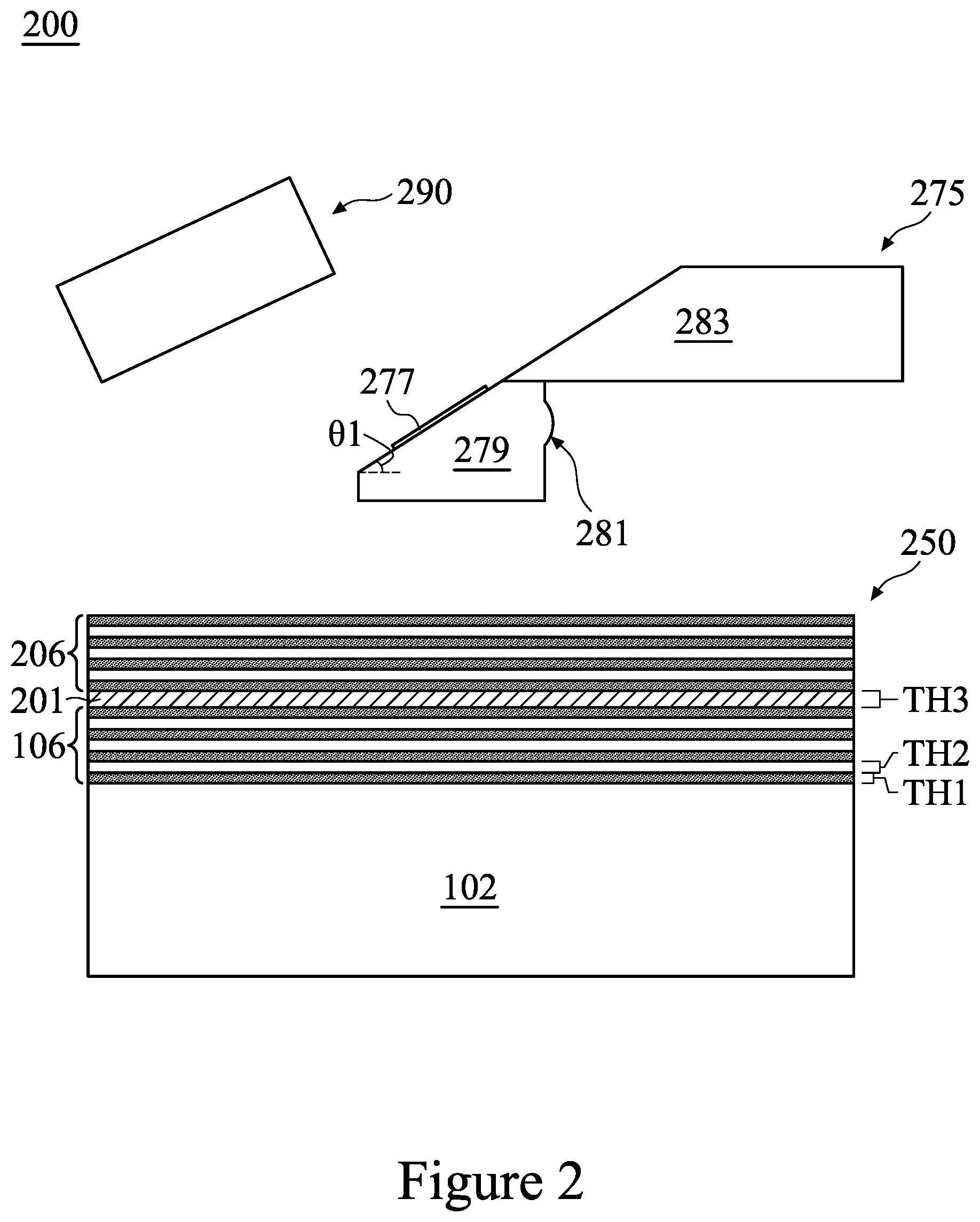 Patent US12306036 Figure 2 – Optical devices and methods of manufacture