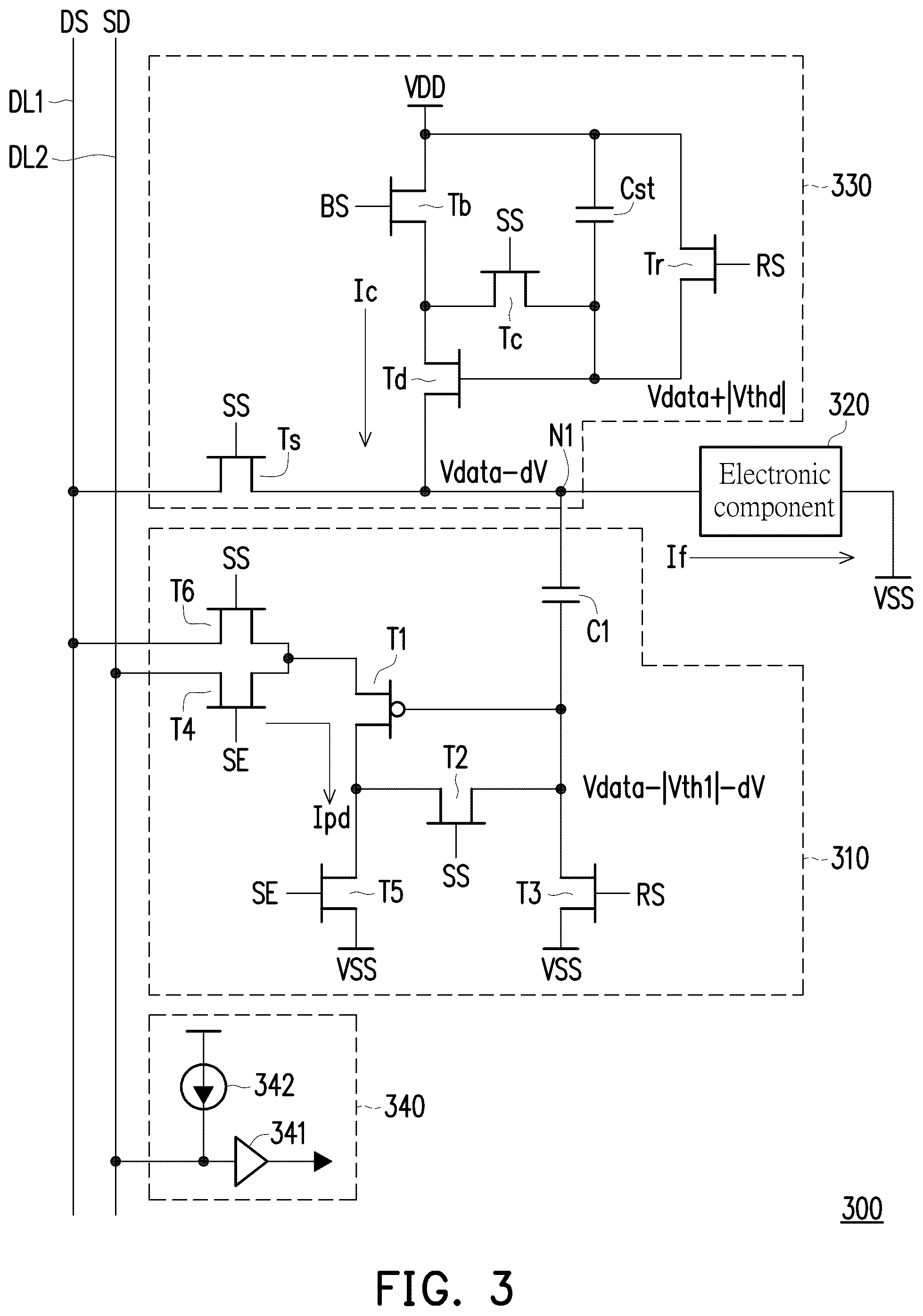 Patent US12306041 Figure 3 – Electronic device